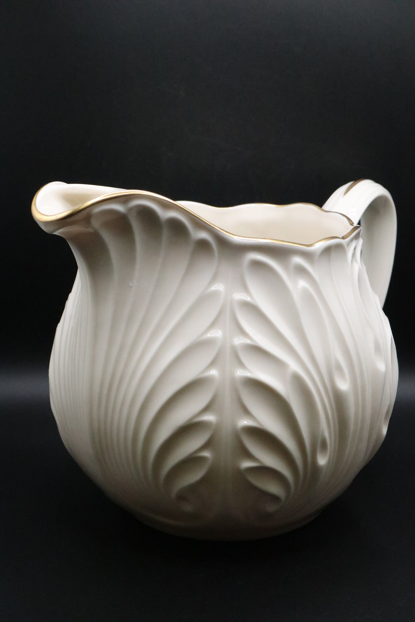 VINTAGE LENOX COTTAGE PITCHER LEAFY PATTERN