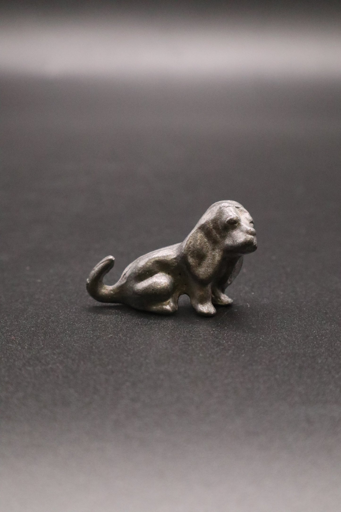 VINTAGE PEWTER SPOONTIQUES BASSETHOUND