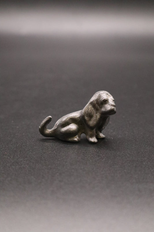 VINTAGE PEWTER SPOONTIQUES BASSETHOUND