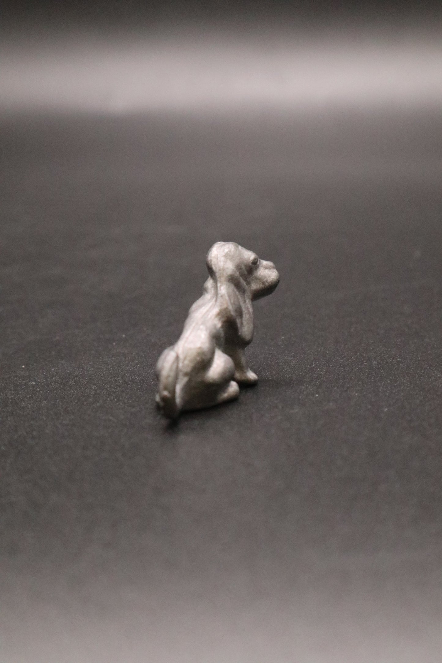 VINTAGE PEWTER SPOONTIQUES BASSETHOUND