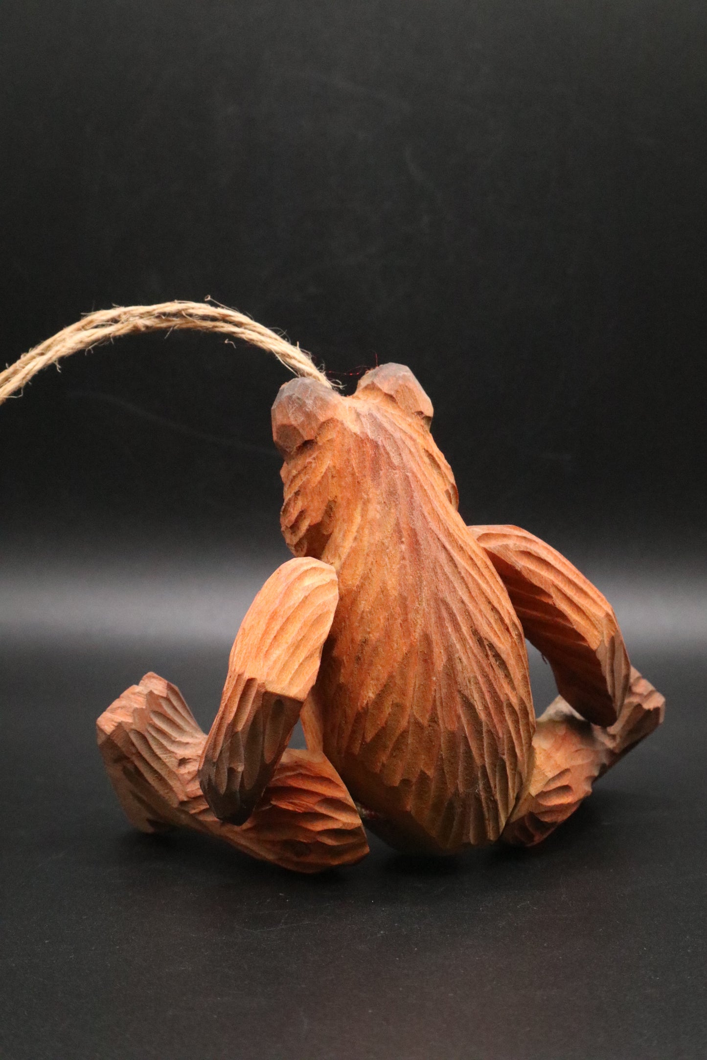 VINTAGE BLACKFOREST DANCING BEAR WOODEN ORNAMENT