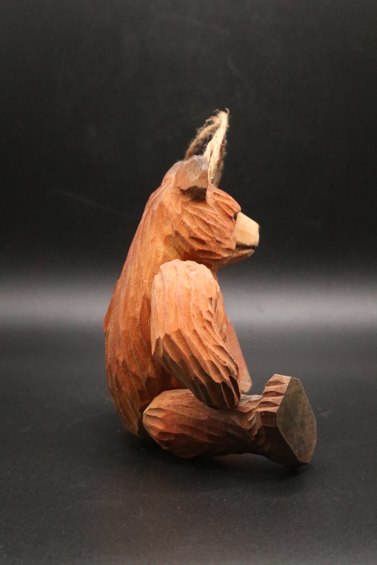 VINTAGE BLACKFOREST DANCING BEAR WOODEN ORNAMENT
