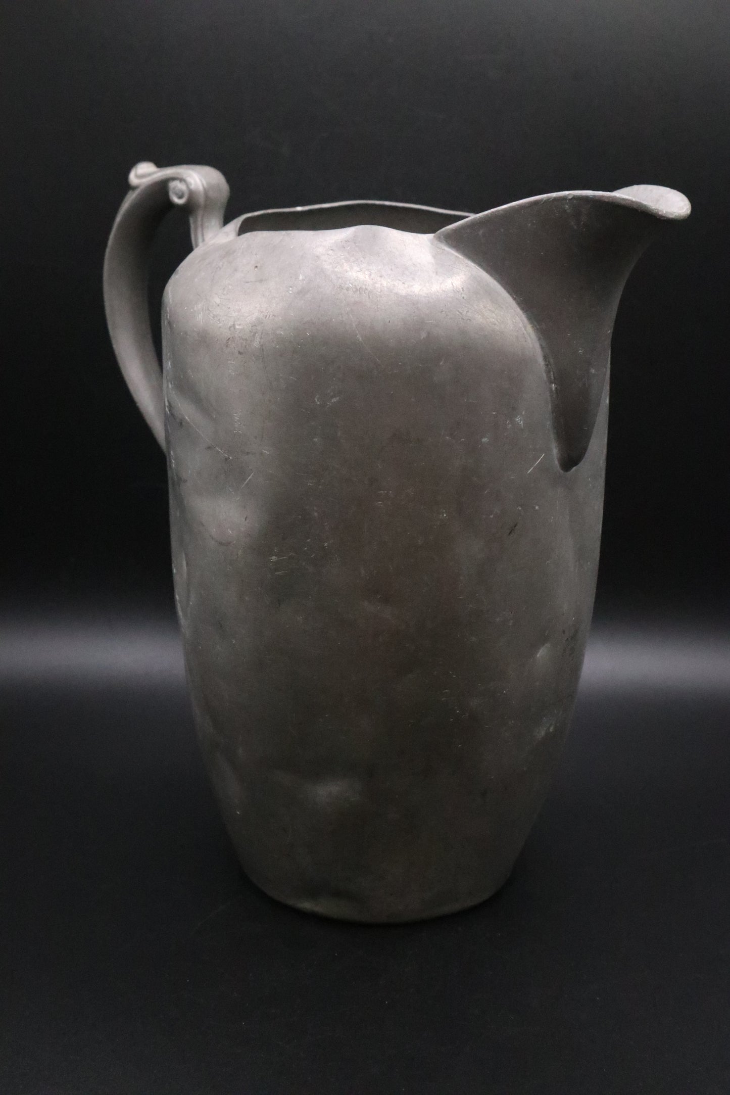 VINTAGE LARGE PEWTER PITCHER