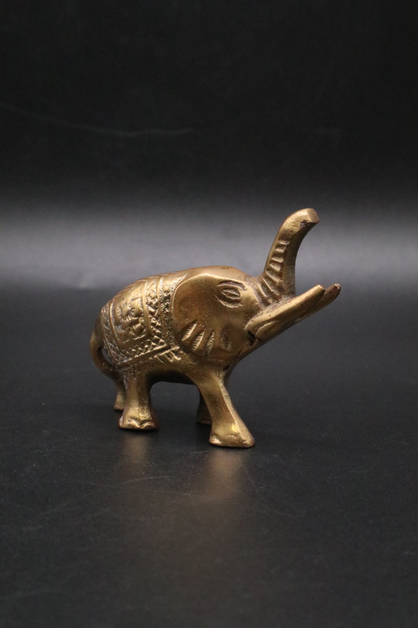 VINTAGE BRASS LUCKY ELEPHANT