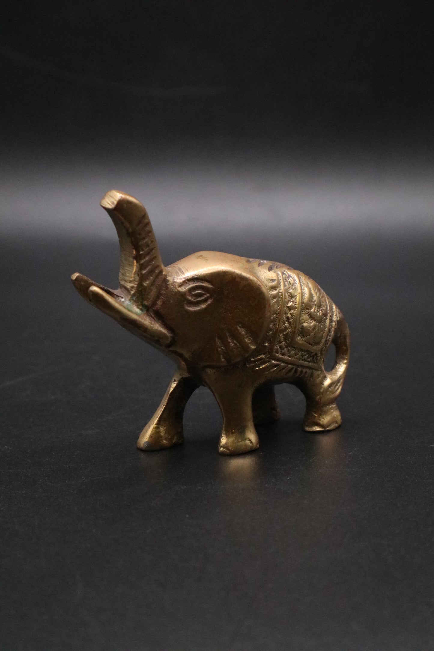 VINTAGE BRASS LUCKY ELEPHANT