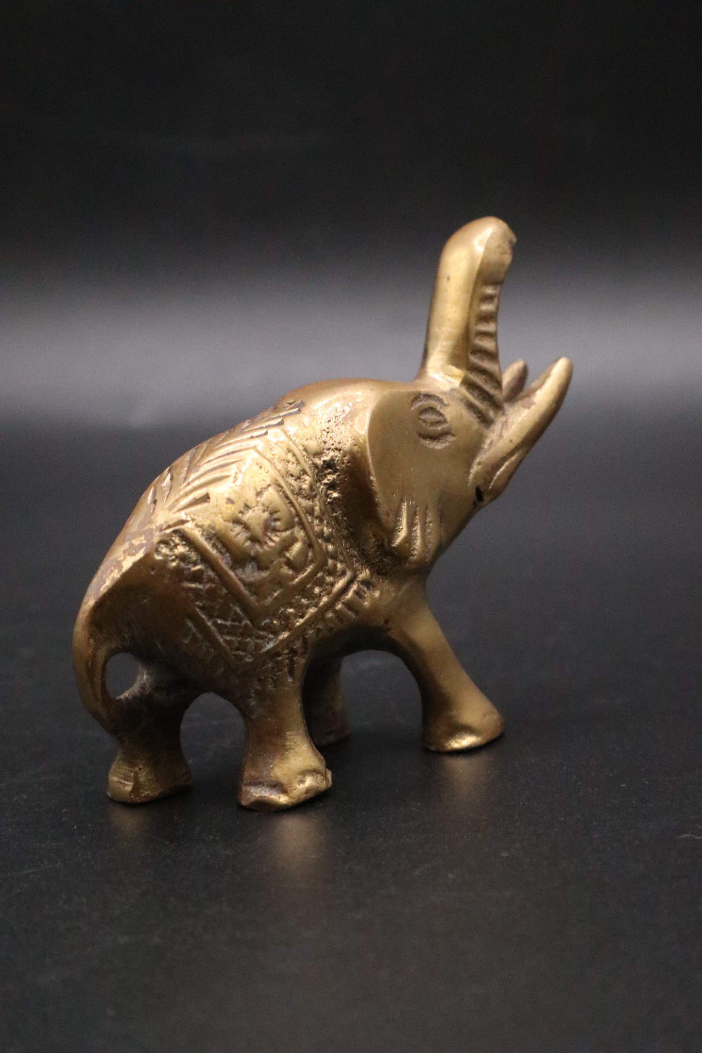 VINTAGE BRASS LUCKY ELEPHANT