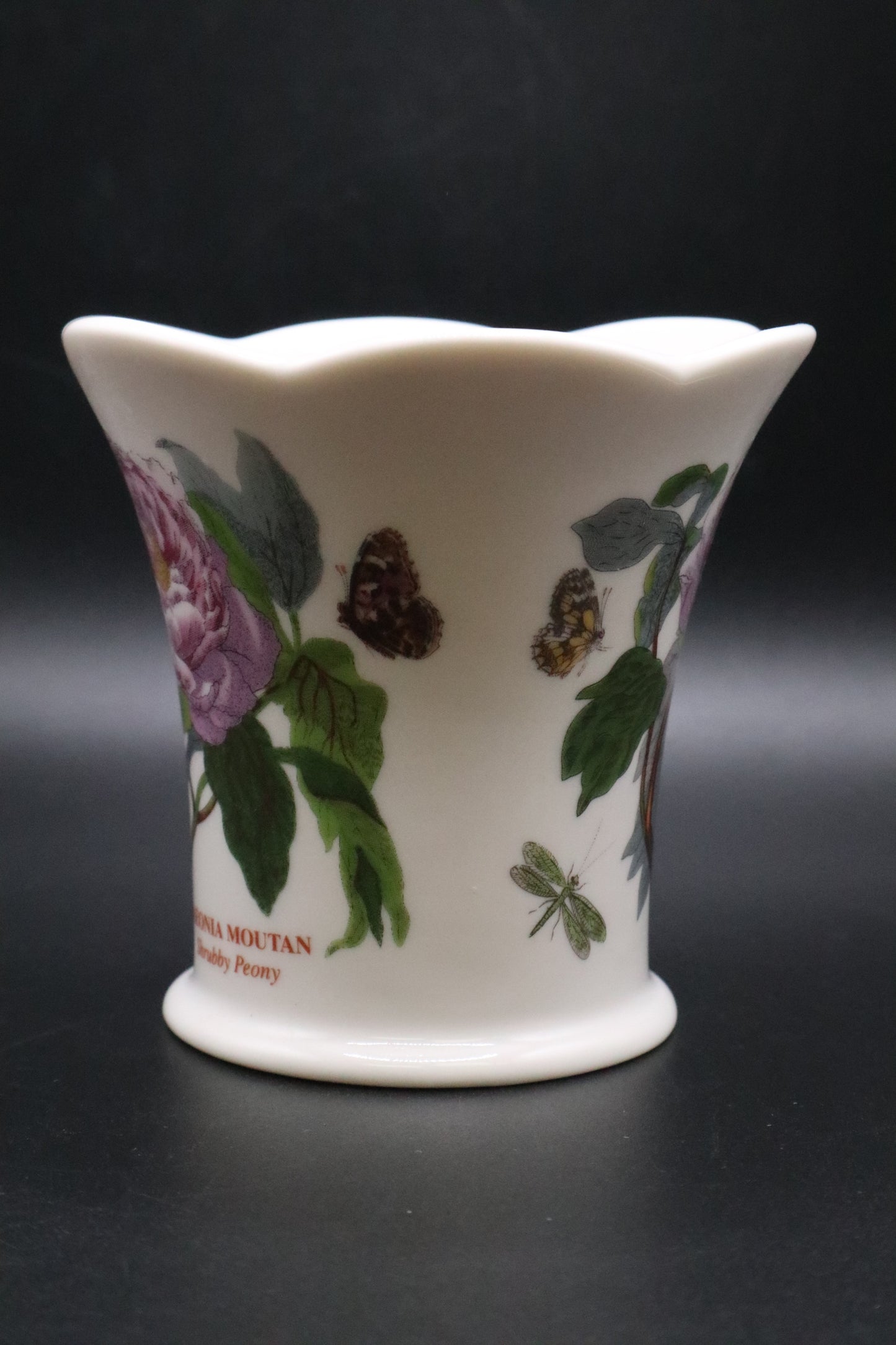 PORTMEIRION BOTANIC GARDEN SCALLOP PEONY VASE
