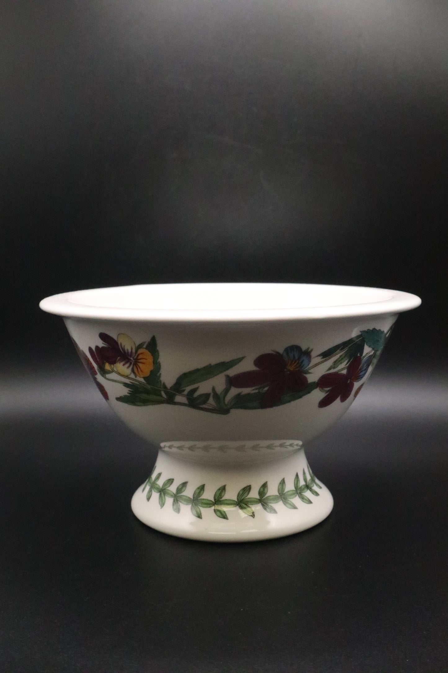 PORTMEIRION BOTANIC GARDEN SOVEREIGN SHAPE RIM FOOTED SORBET POTPOURRI