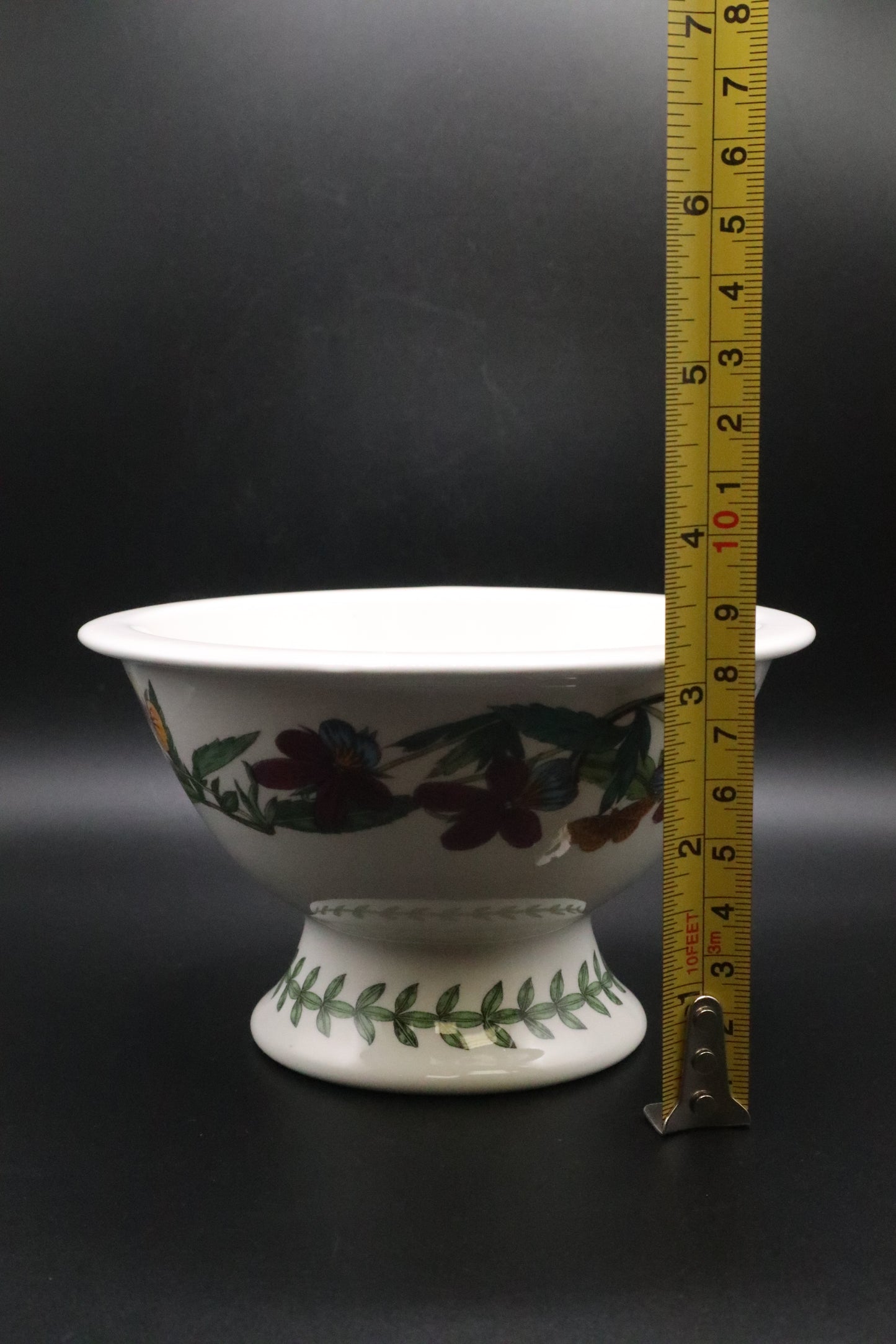 PORTMEIRION BOTANIC GARDEN SOVEREIGN SHAPE RIM FOOTED SORBET POTPOURRI