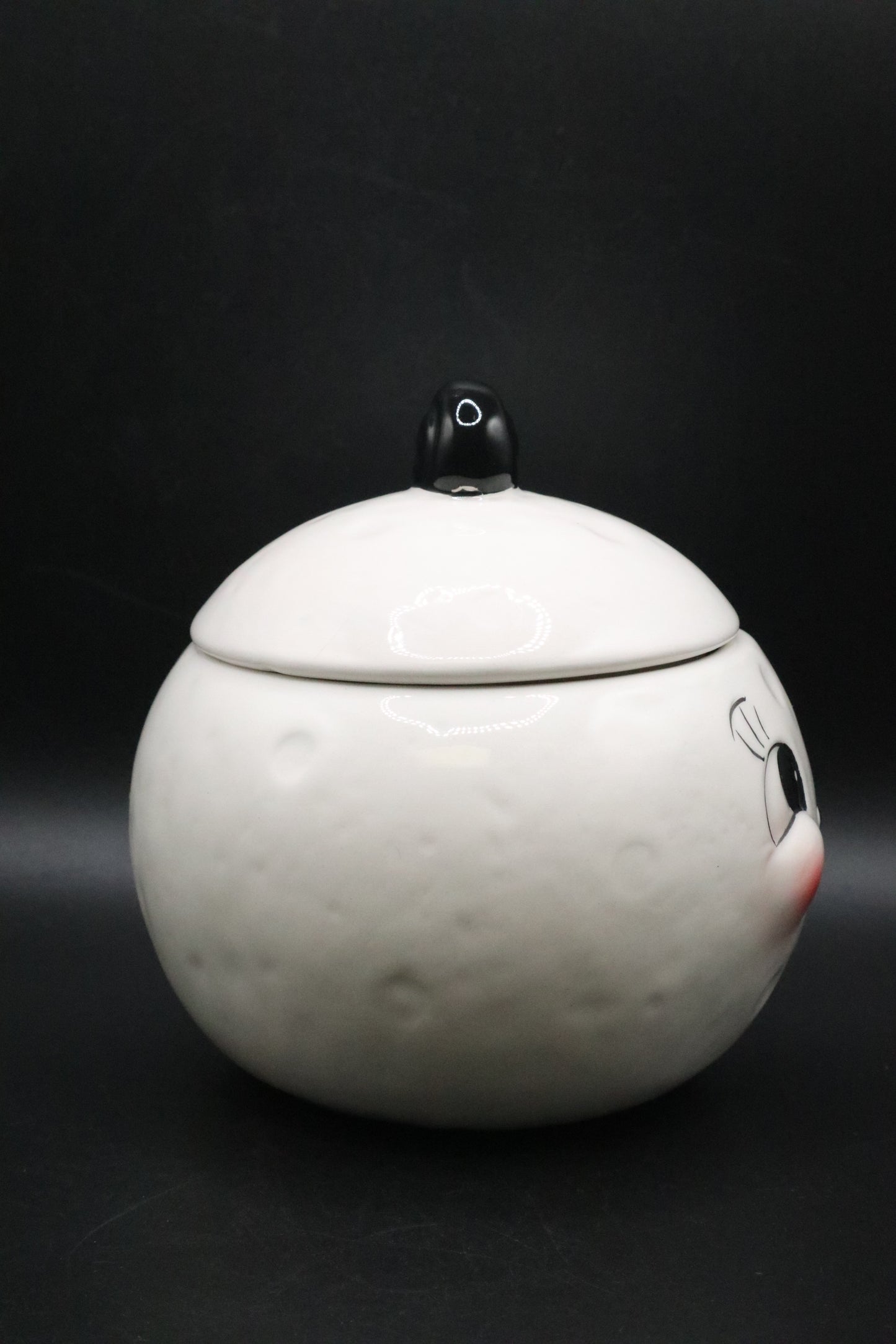 CARNIVAL COTTAGE BY JOHANNA PARKR "LAUGHING LUNA" SUGAR BOWL (AS IS)