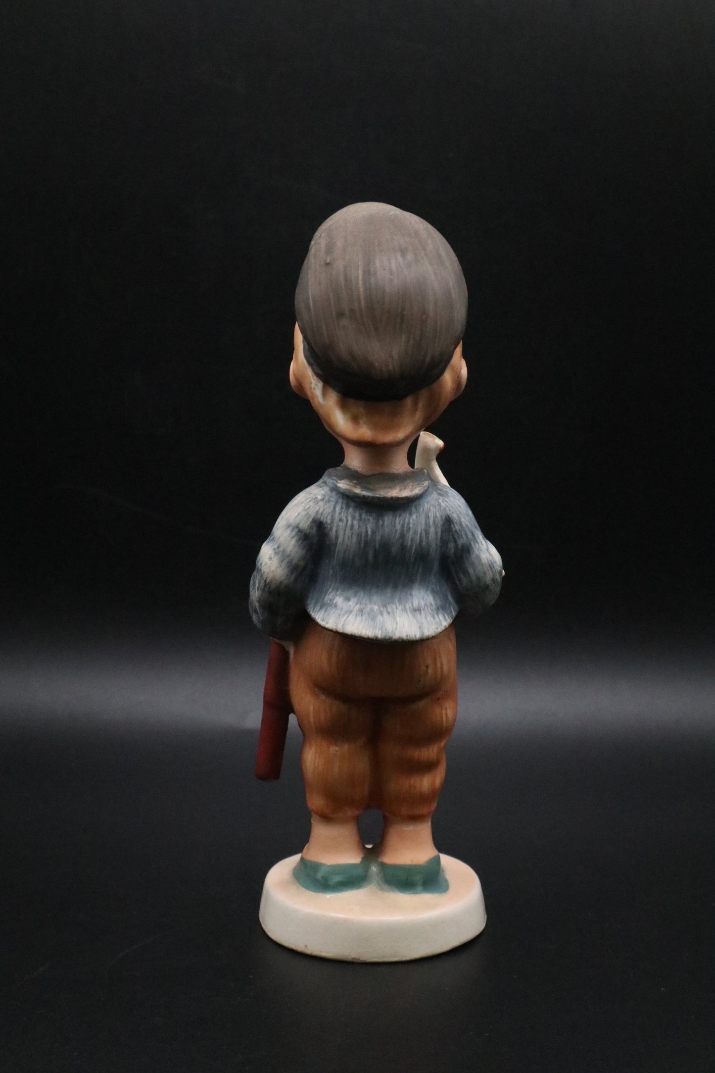 VINTAGE WALES JAPAN FIGURINE BOY WITH SAILBOAT