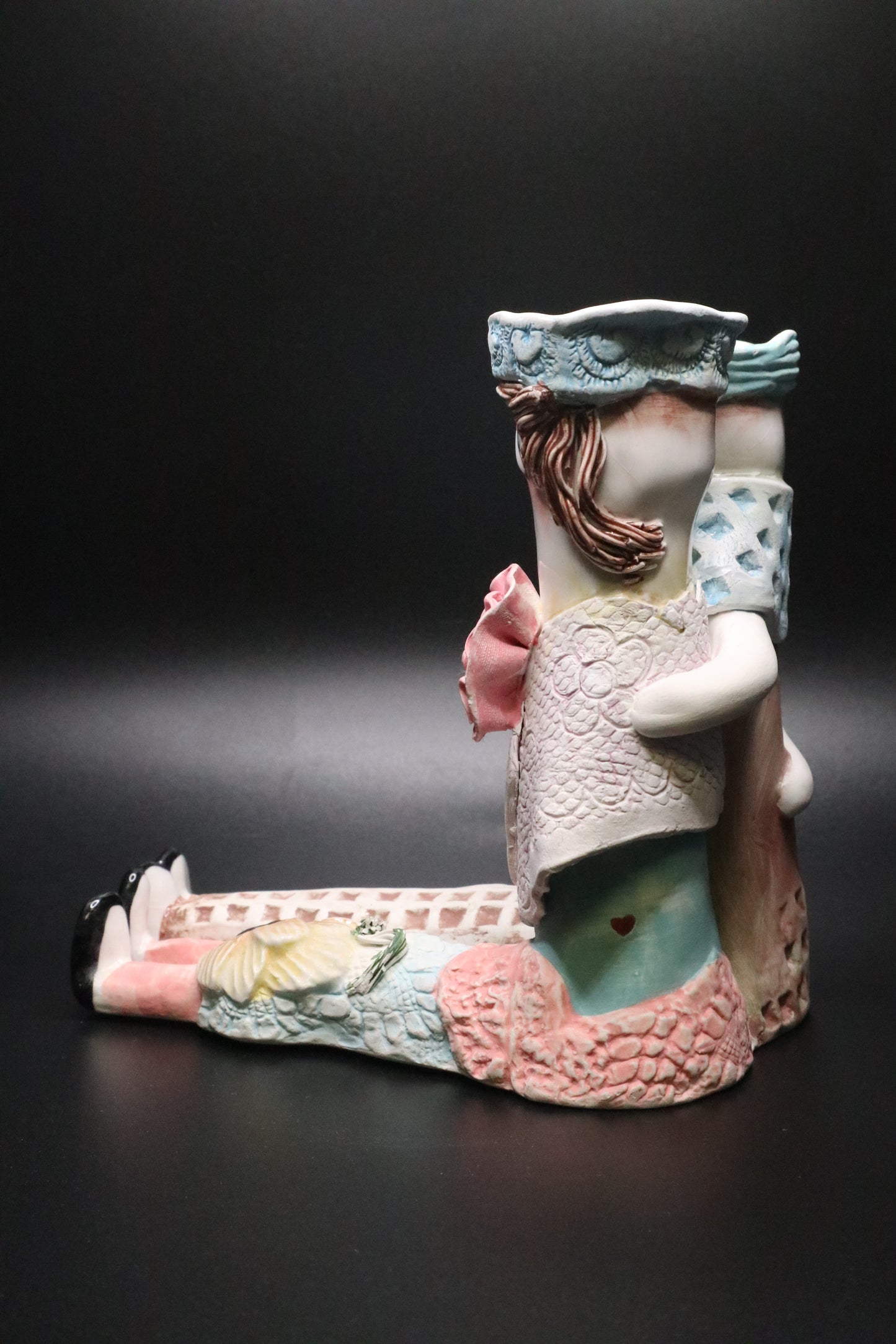 VINTAGE ELLEN WILLIAMS BY GANZ CANDLE HOLDERS POTTERY