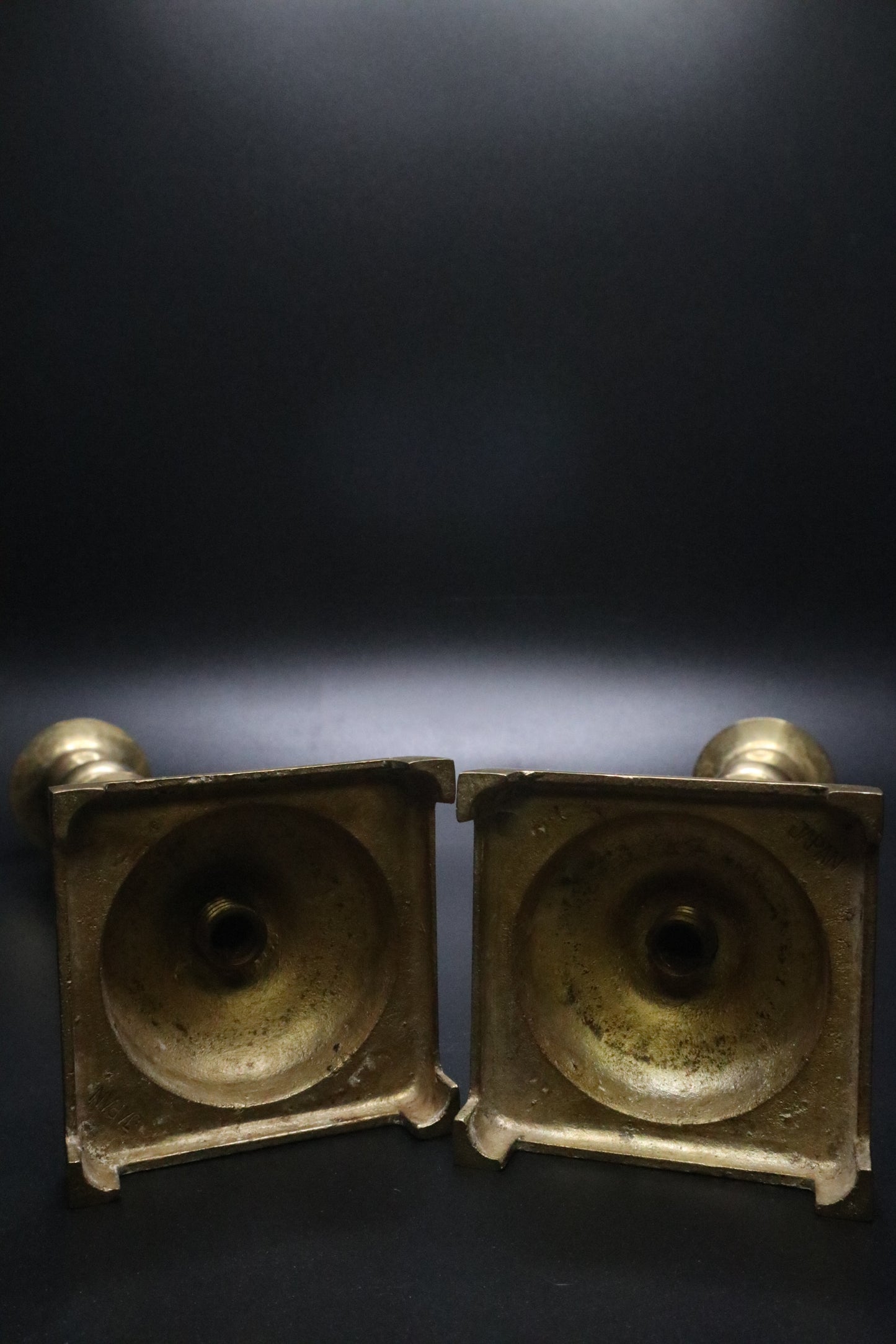 VINTAGE BRASS MADE IN JAPAN CANDLE STICKS (SET OF 2)