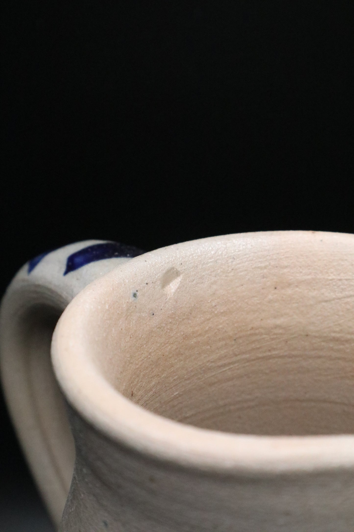 VINTAGE SALT GLAZE POTTERY PITCHER
