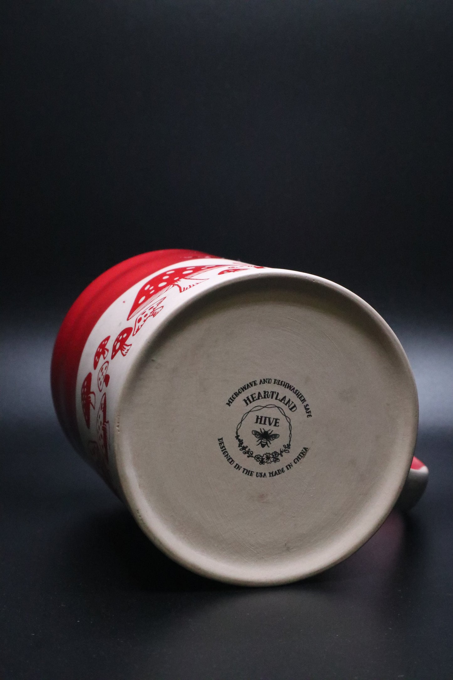 HEARTLAND HIVE RED MUSHROOM COFFEE MUG