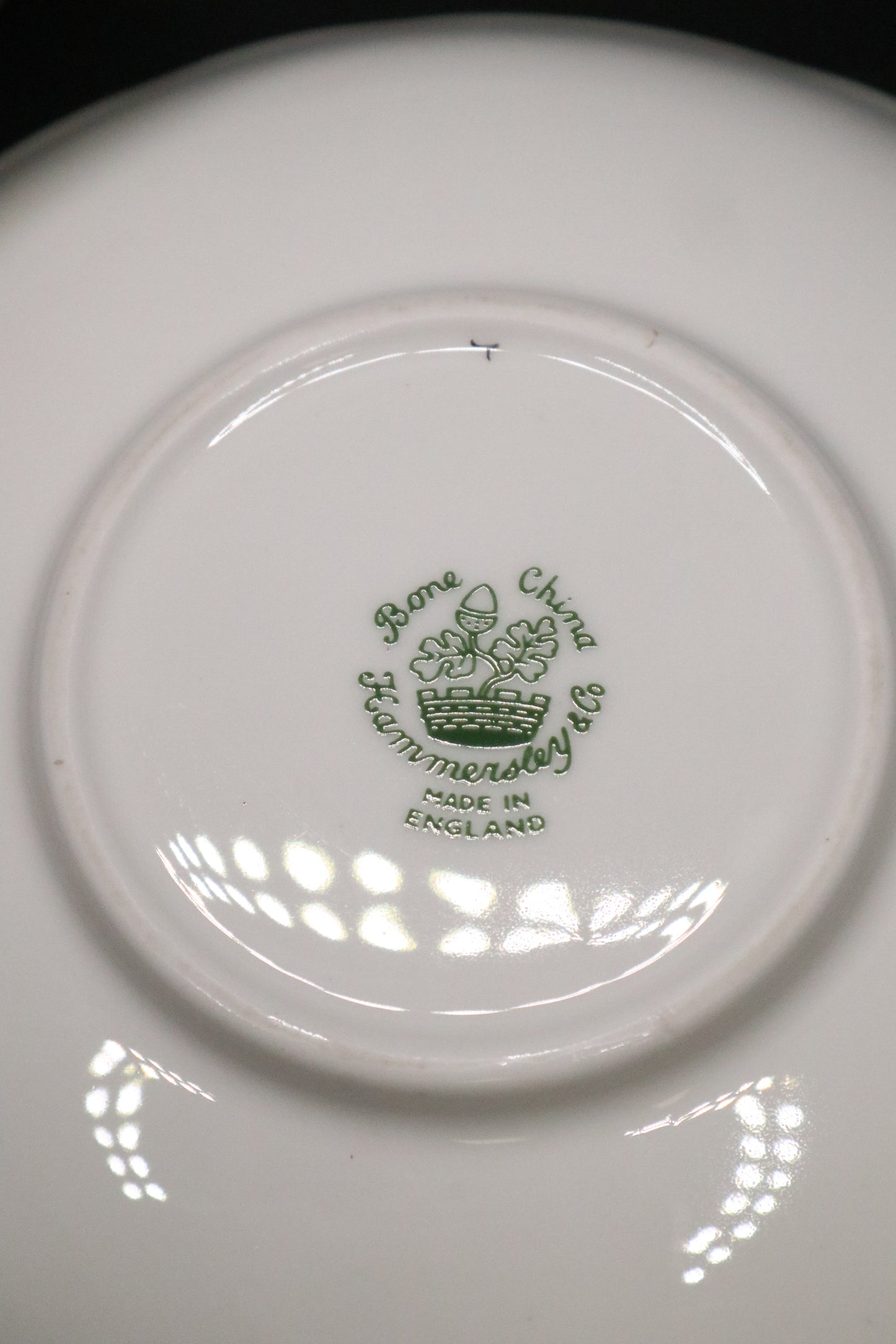 VINTAGE HAMMERSLEY & CO. BONE CHINA TEA CUP AND SAUCER "PINK CLOVER"