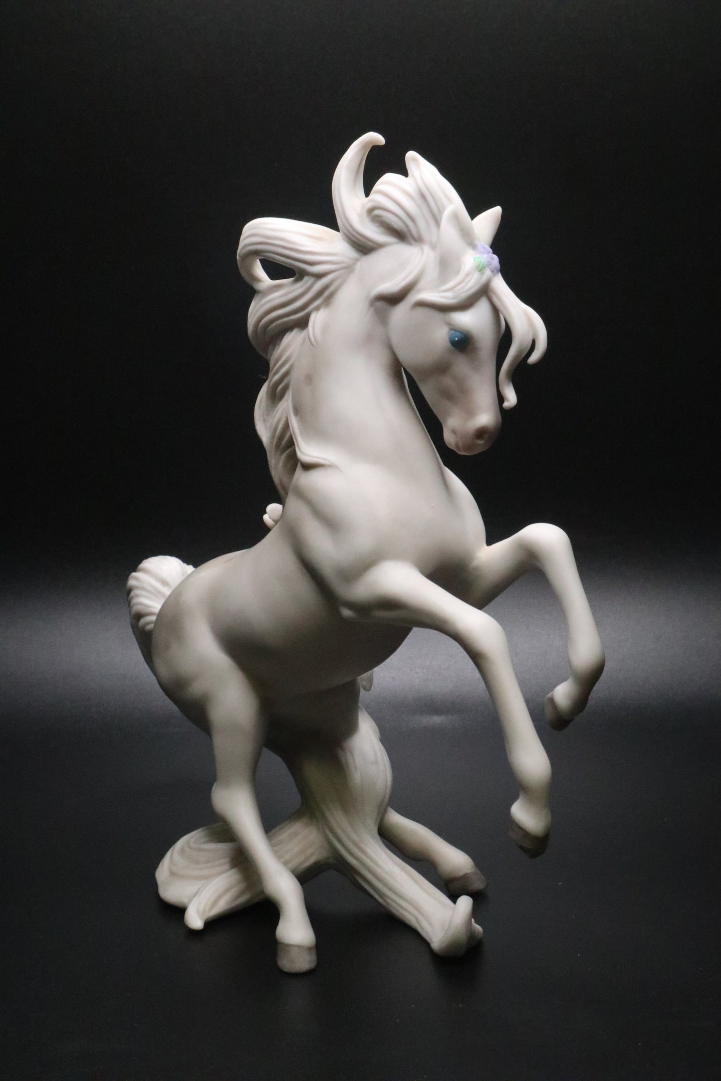 VINTAGE ENESCO G. G. SANTIAGO REARING CERAMIC HORSE FIGURINE
