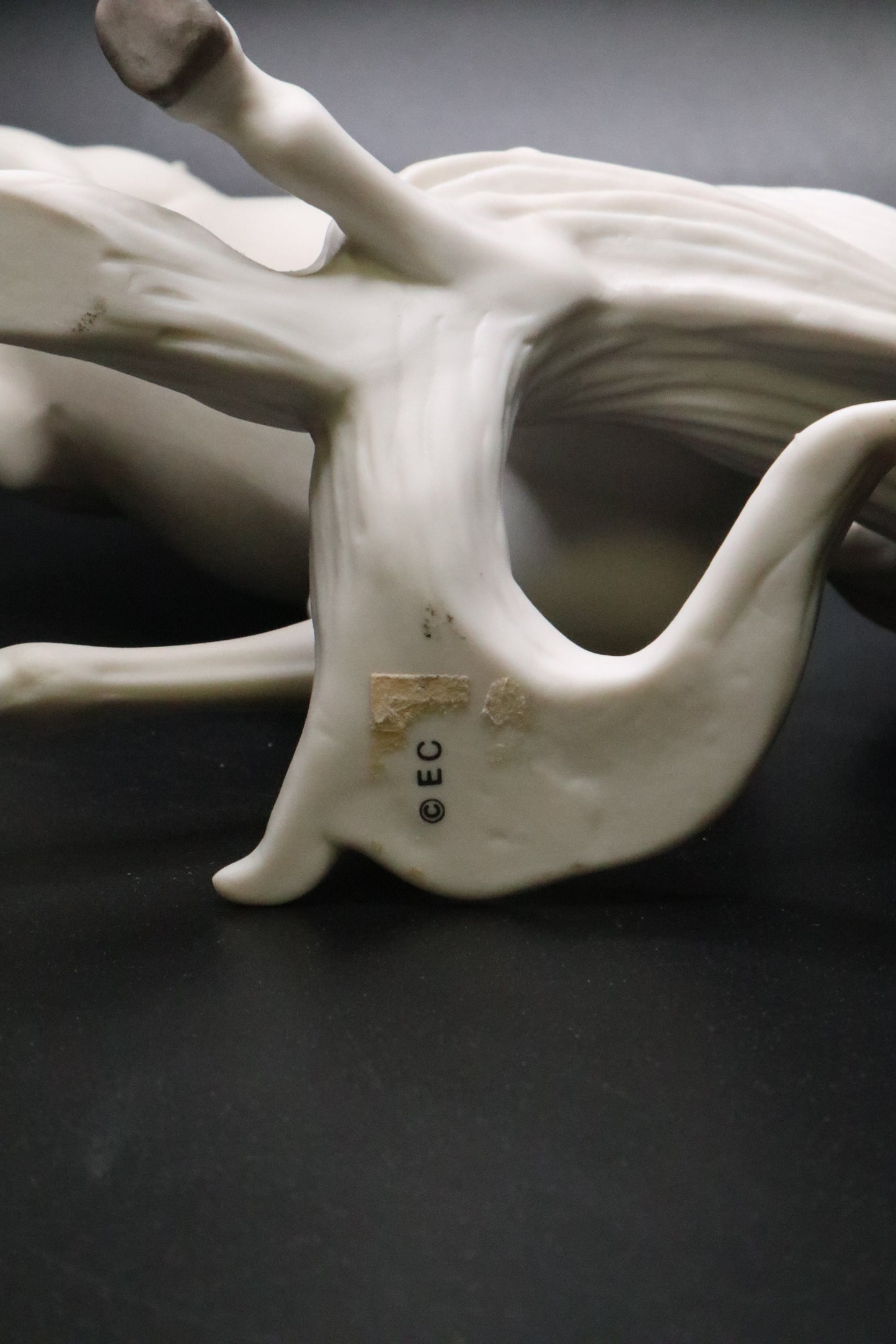 VINTAGE ENESCO G. G. SANTIAGO REARING CERAMIC HORSE FIGURINE