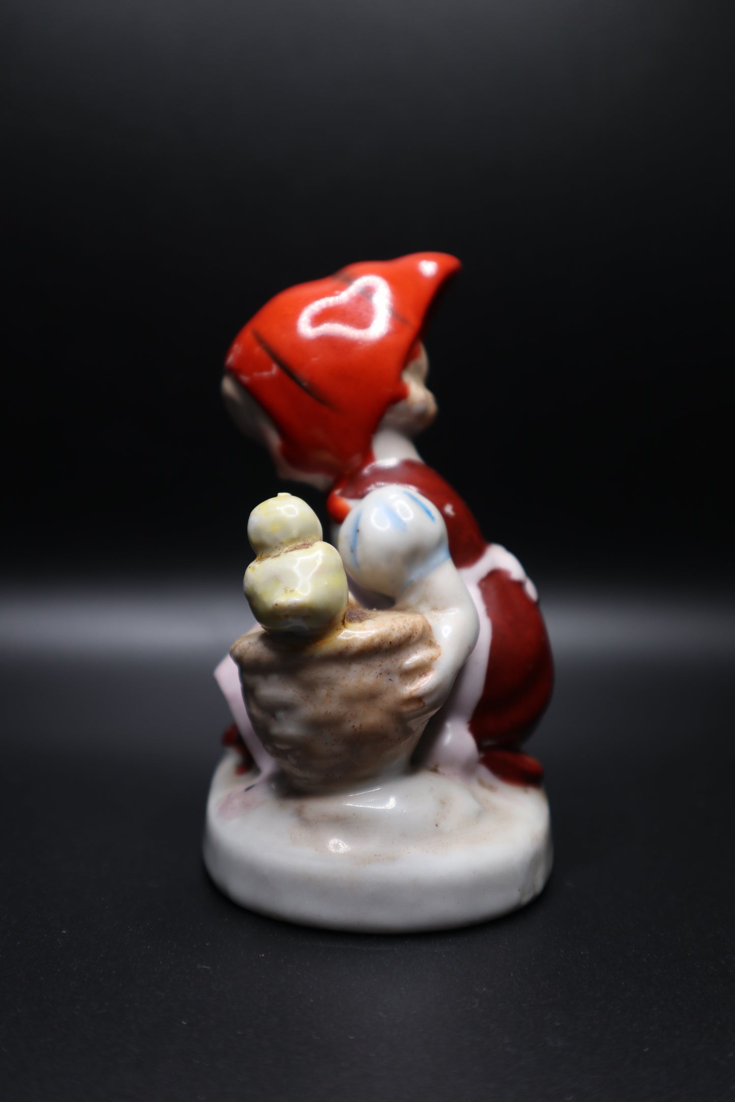 VINTAGE GIRL WITH BABY CHICKS MADE IN OCCUPIED JAPAN