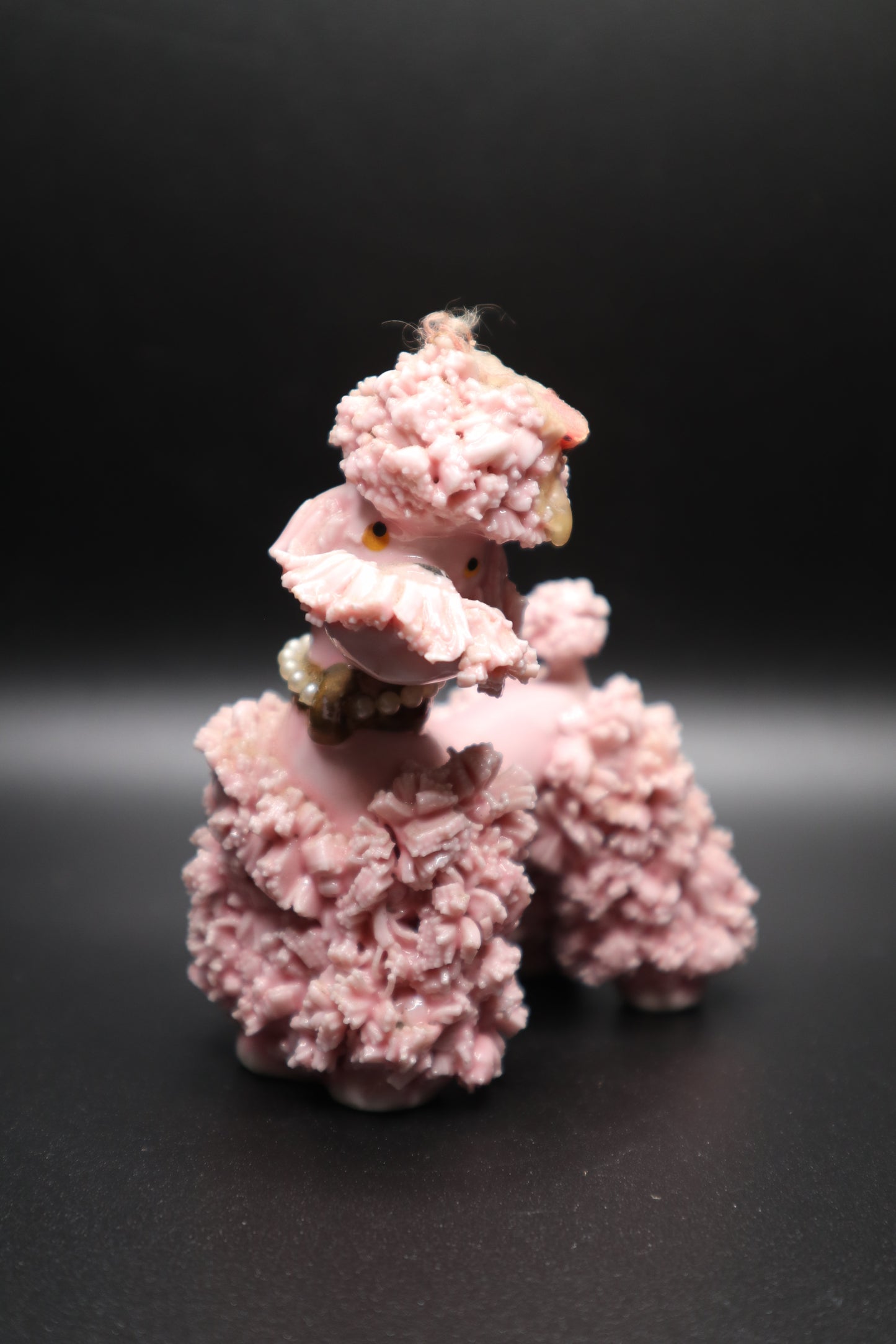VINTAGE SPAGHETTI PINK POODLE