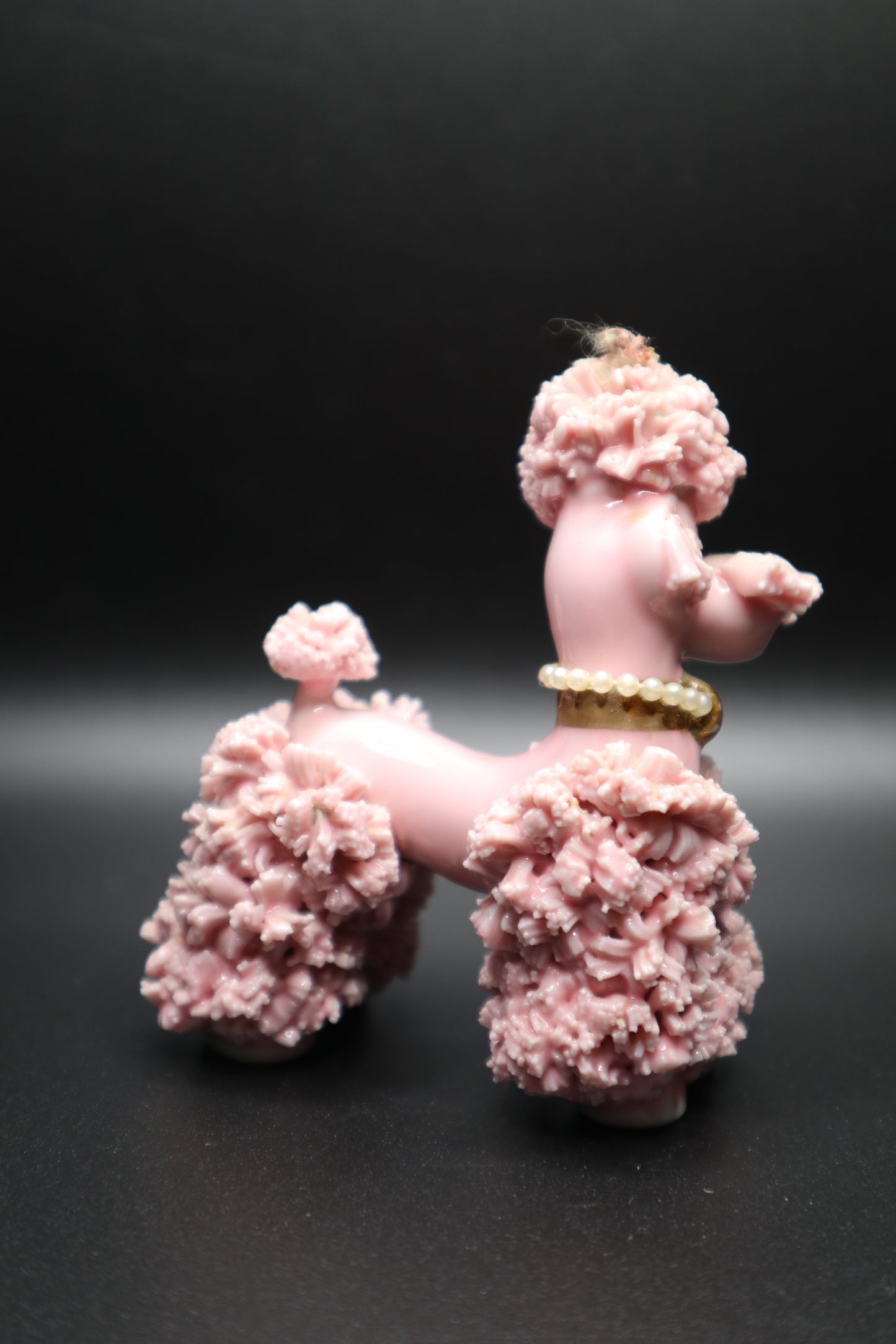 VINTAGE SPAGHETTI PINK POODLE