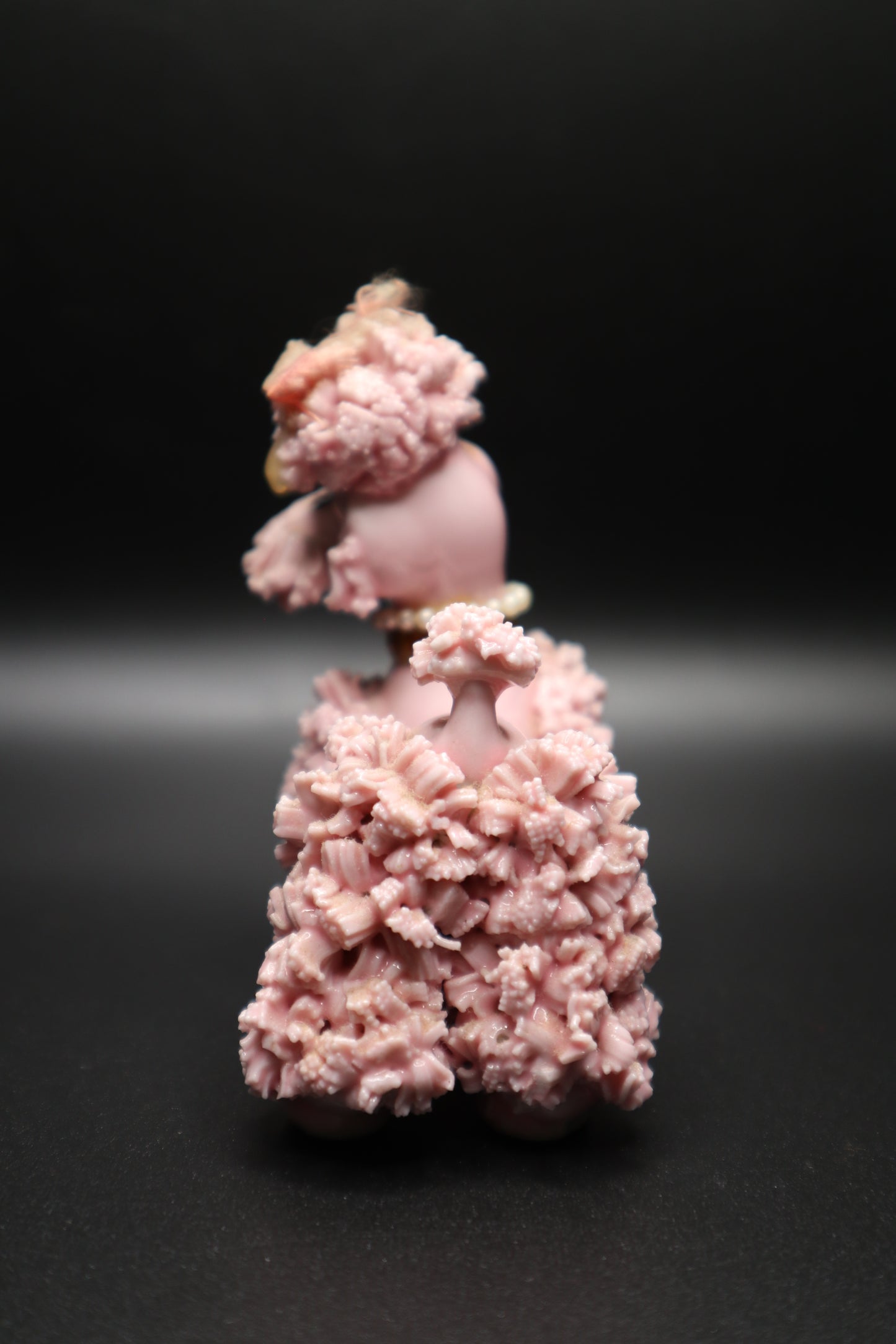 VINTAGE SPAGHETTI PINK POODLE