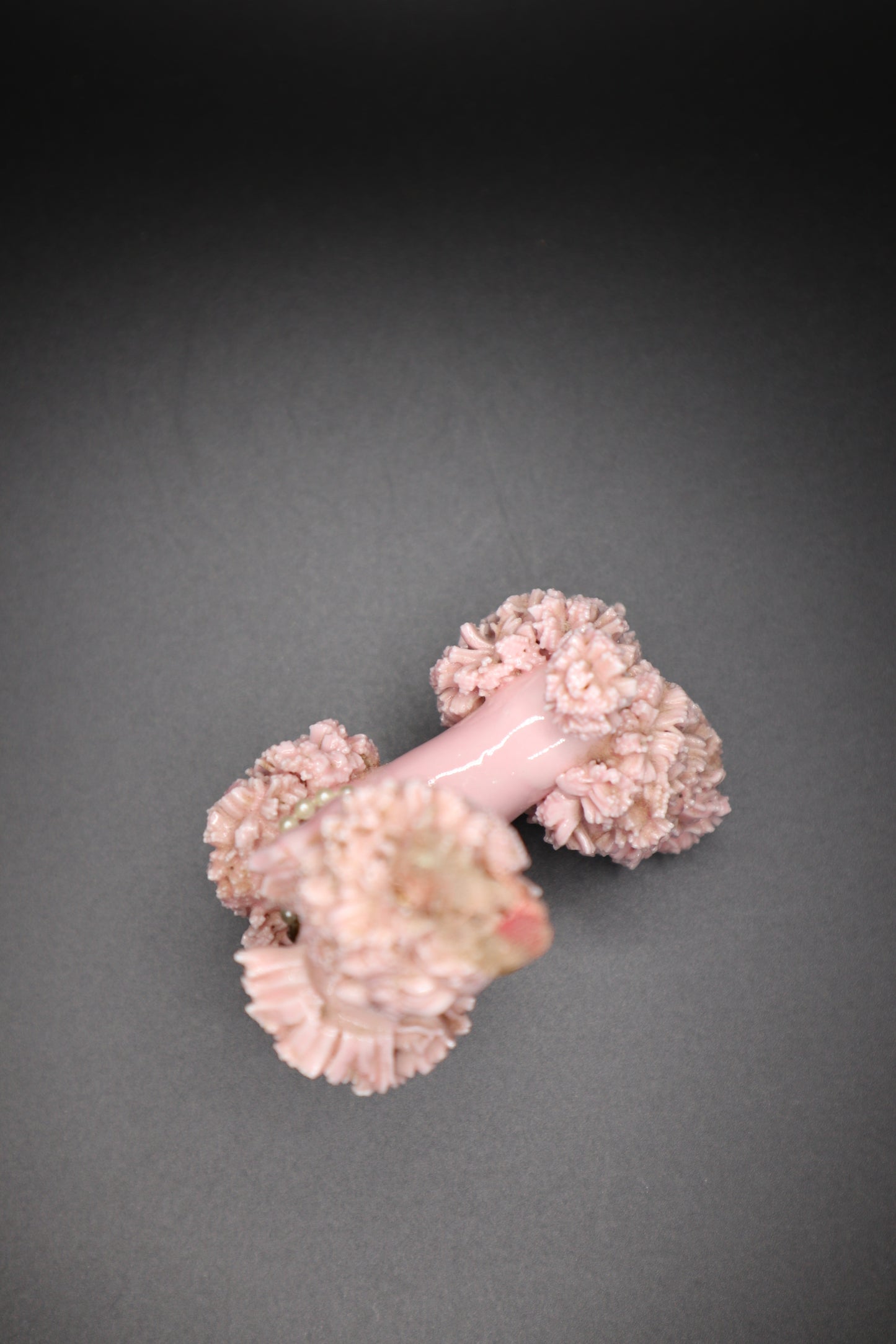 VINTAGE SPAGHETTI PINK POODLE