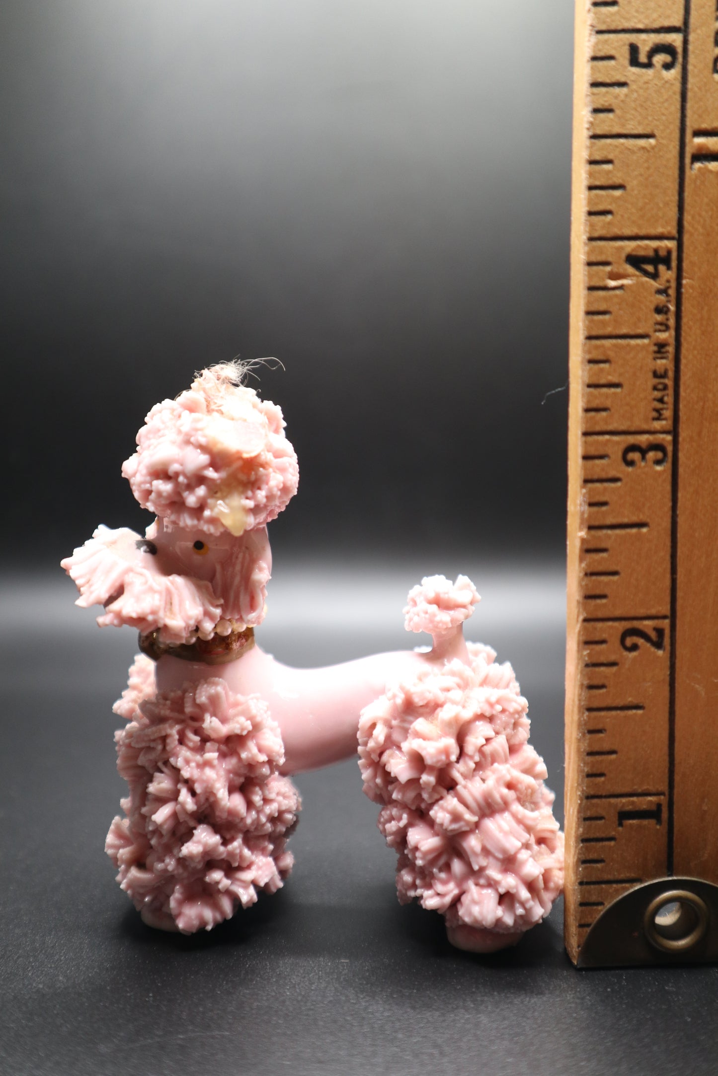 VINTAGE SPAGHETTI PINK POODLE