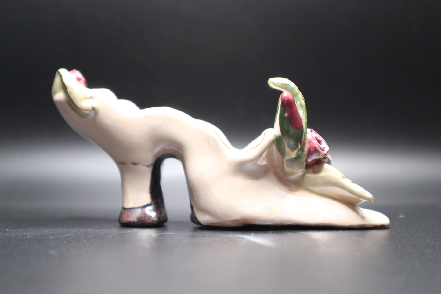 BLUE SKY PORCELAIN MINI SHOE W/ ROSES