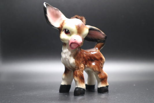 JAPAN DONKEY BROWN HAIR LONG EARS FIGURINE (AS IS)