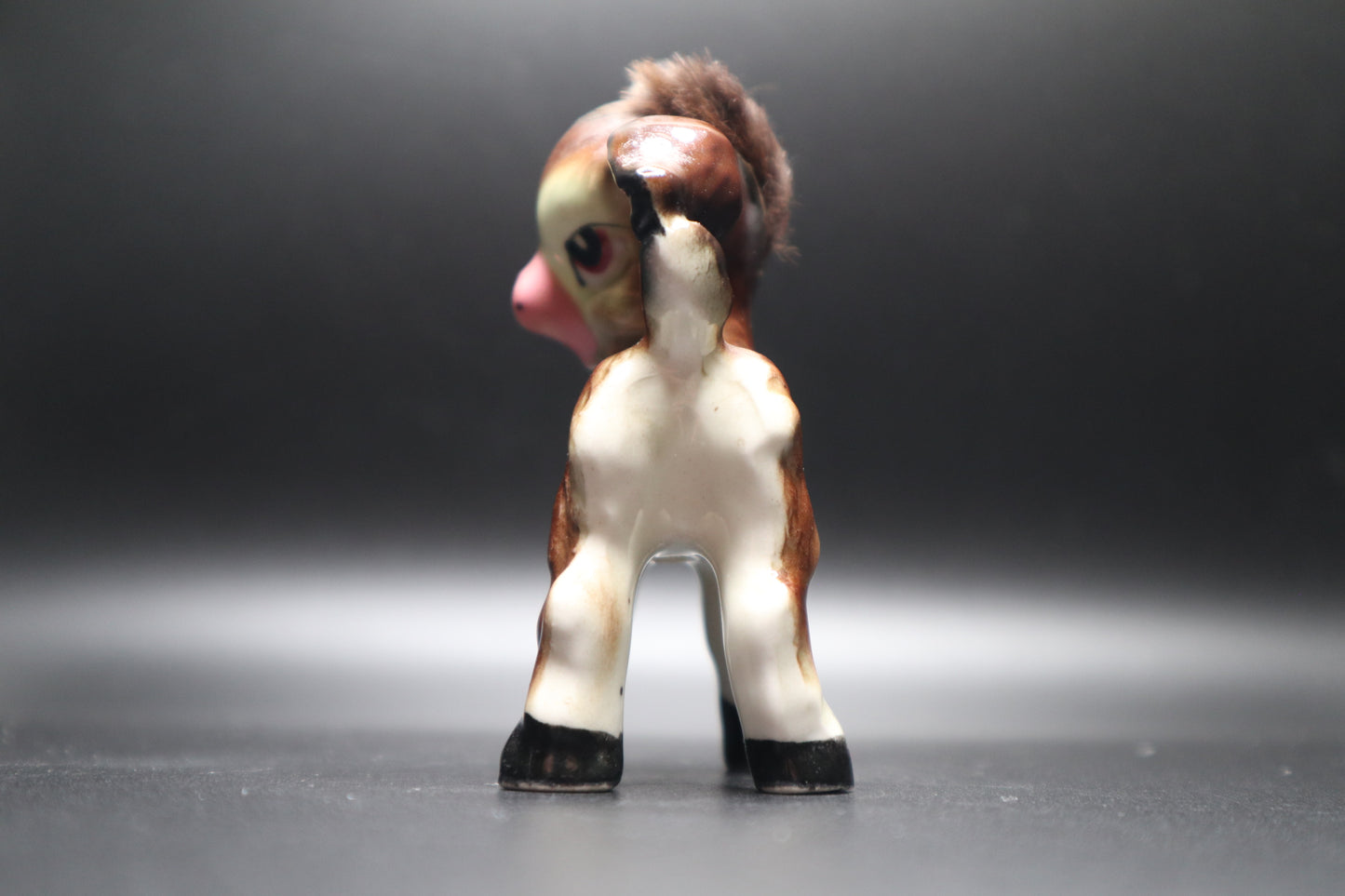JAPAN DONKEY BROWN HAIR LONG EARS FIGURINE (AS IS)
