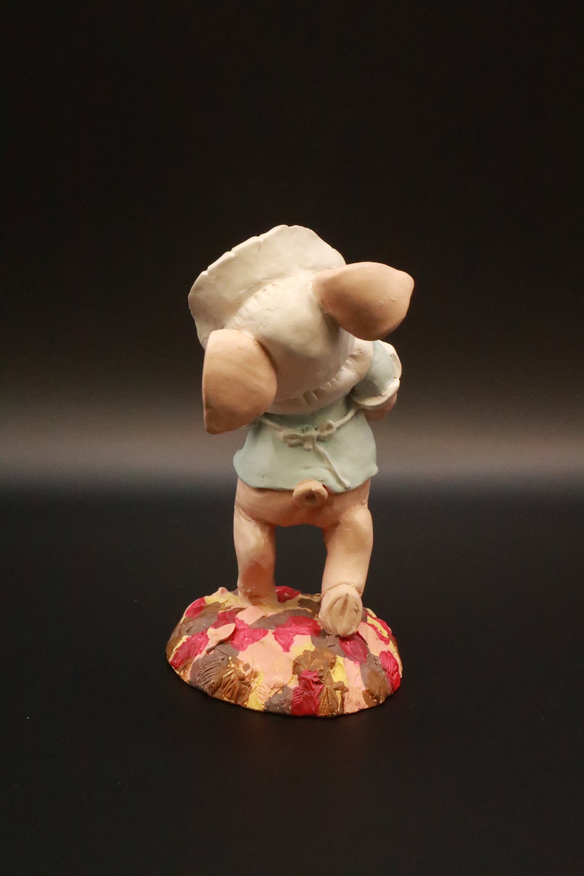 VINTAGE RESIN ENESCO KATHY WISE THANKSGIVING THREE LITTLE PIGS