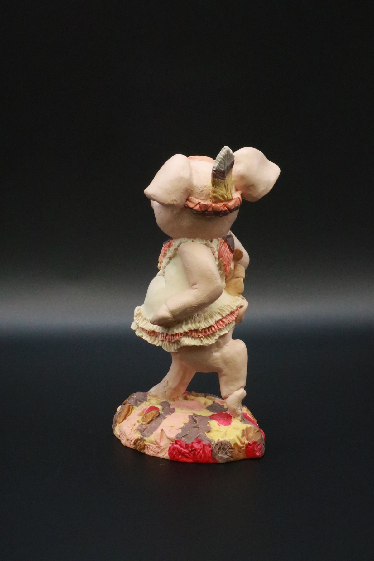 VINTAGE RESIN ENESCO KATHY WISE THANKSGIVING THREE LITTLE PIGS