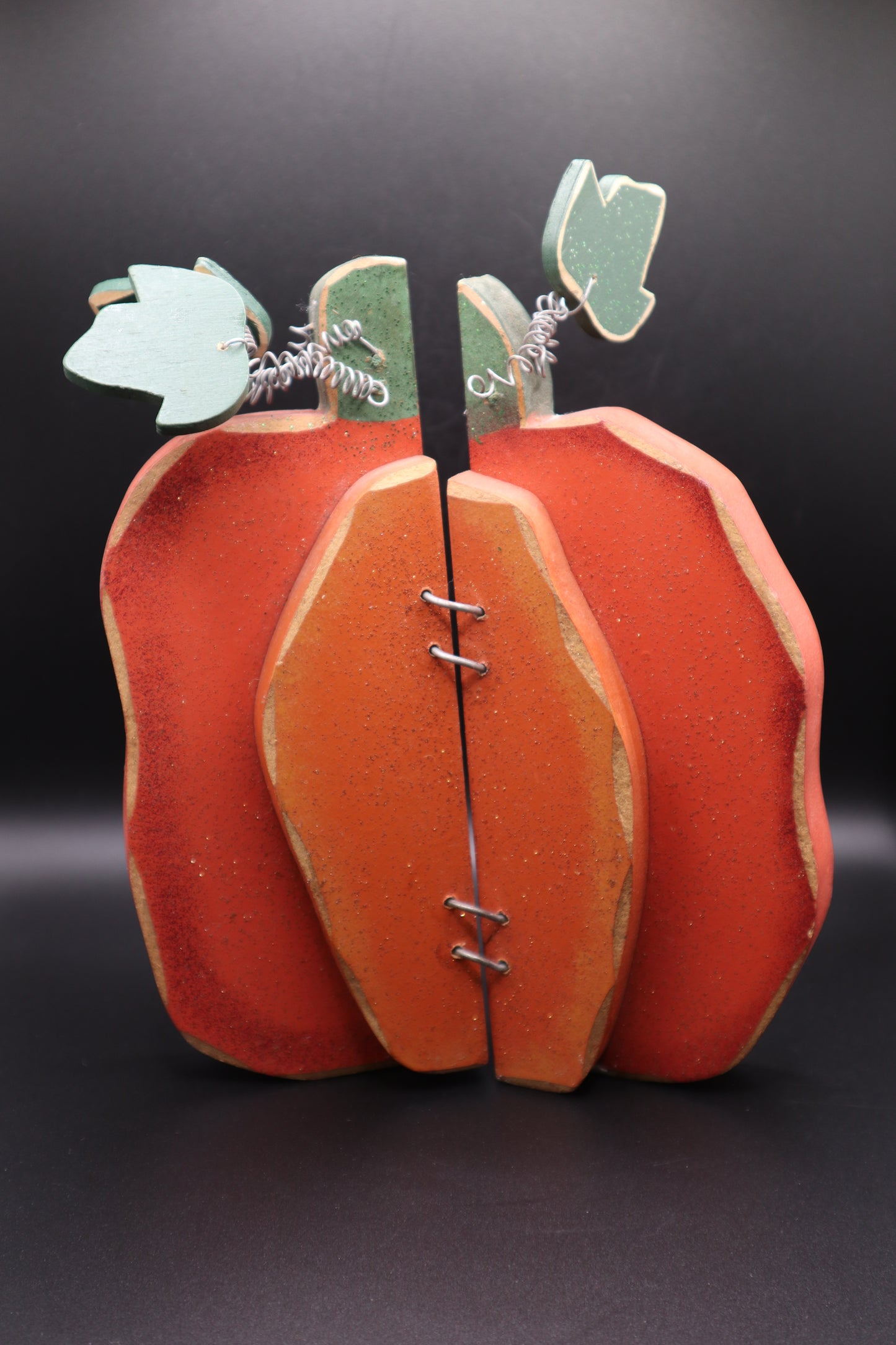 WOODEN PUMPKIN DECOR