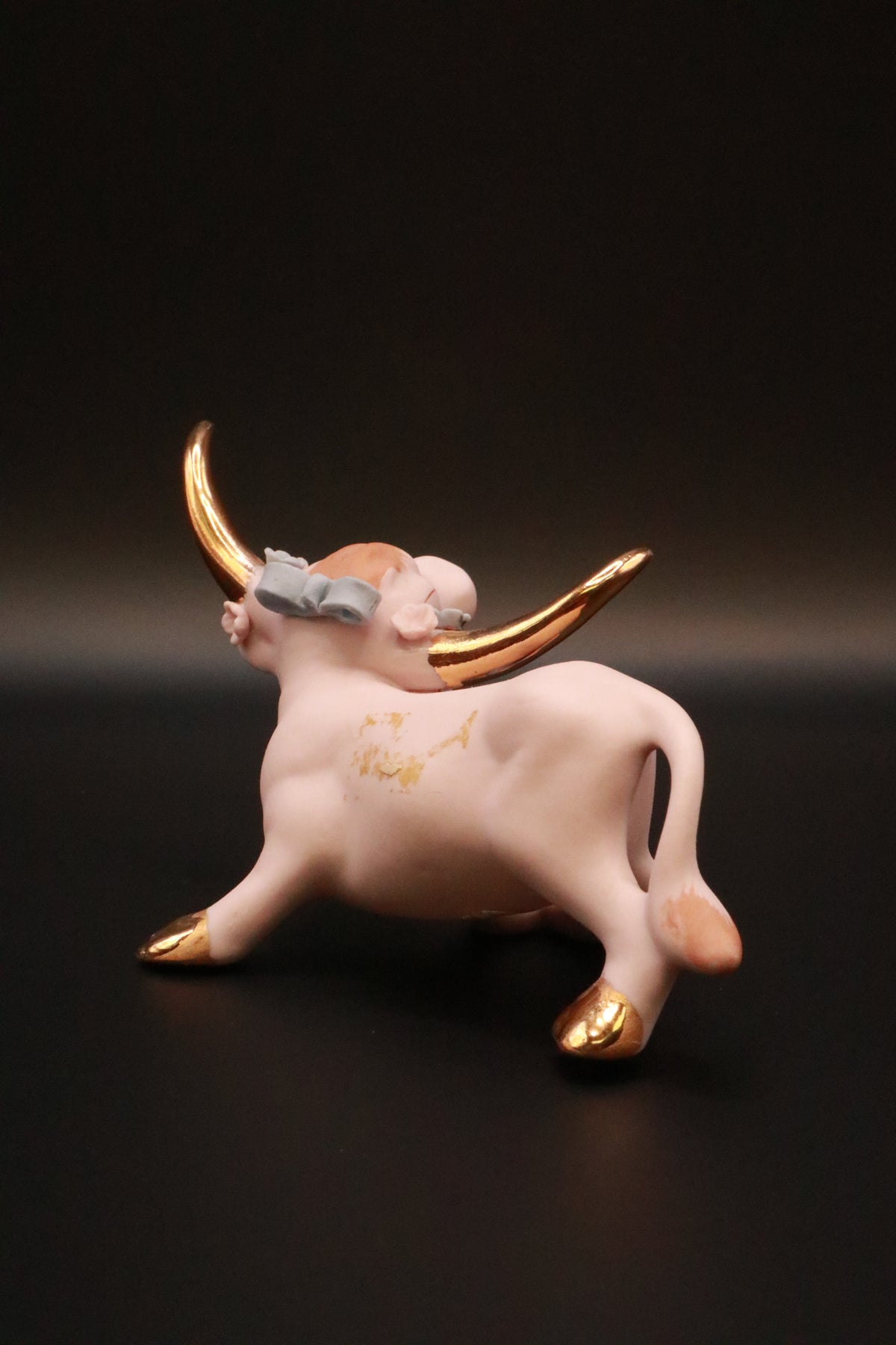 VINTAGE 1950'S NAPCO CERAMICS ANTHROPOMORPHIC LONG HORN BULL