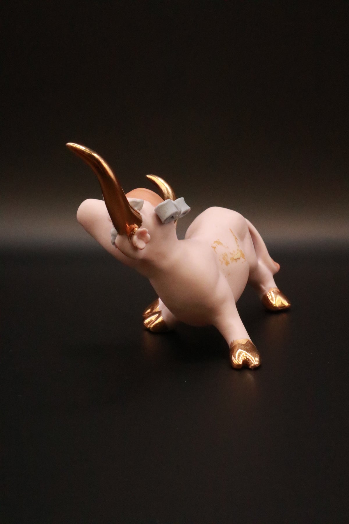 VINTAGE 1950'S NAPCO CERAMICS ANTHROPOMORPHIC LONG HORN BULL