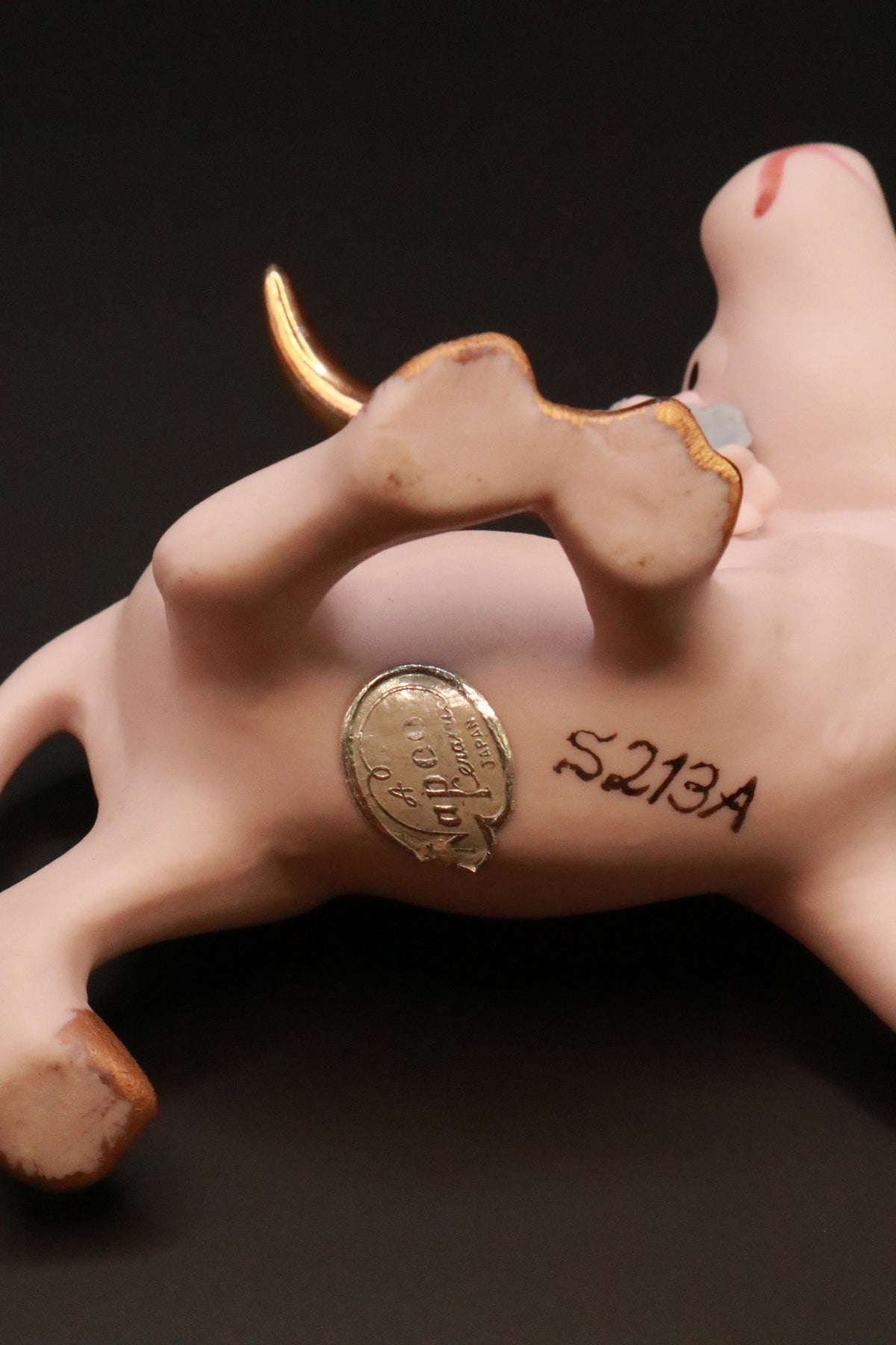 VINTAGE 1950'S NAPCO CERAMICS ANTHROPOMORPHIC LONG HORN BULL