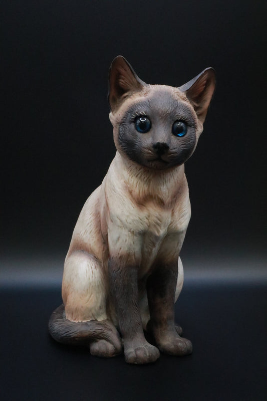 VINTAGE EBELING AND REUSS SIAMESE CAT CERAMIC FIGURINE