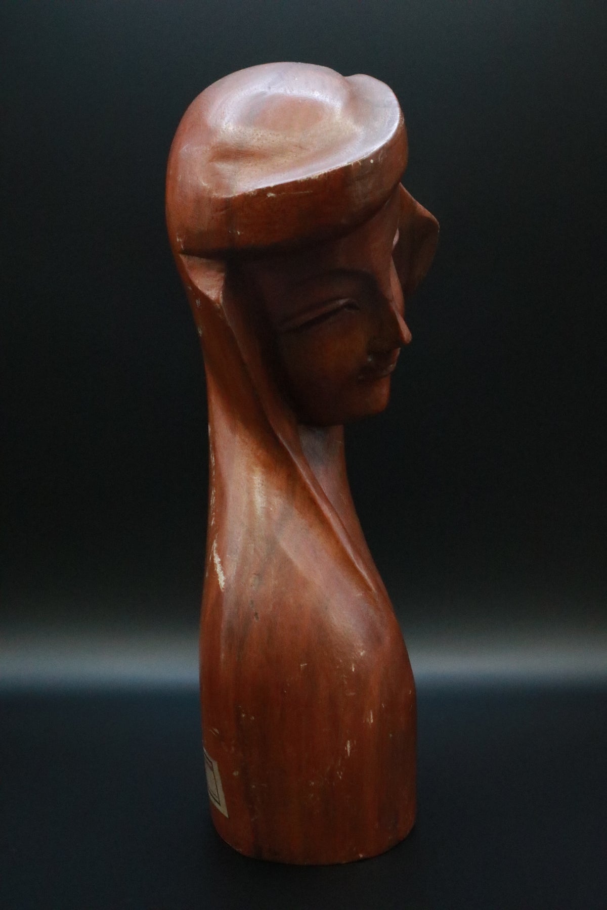 VINTAGE CARVED WOOD MADONNA
