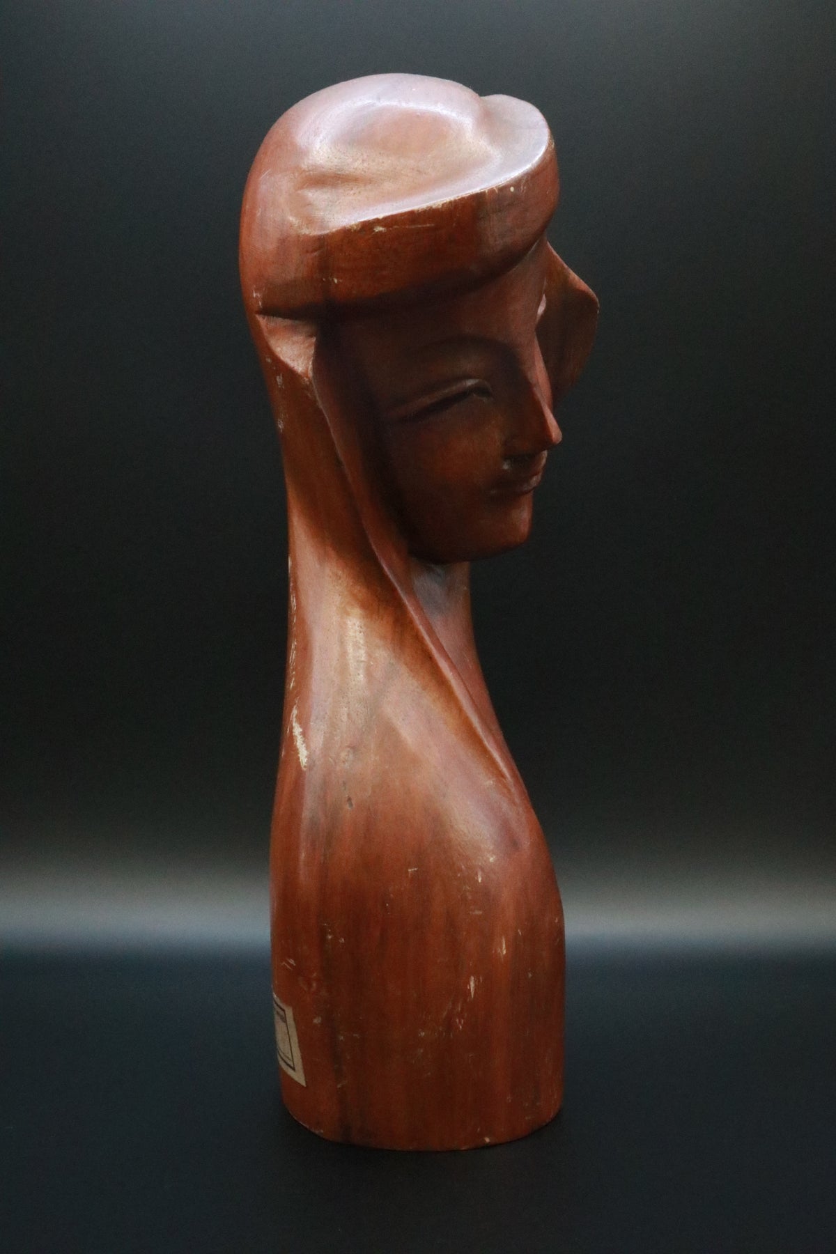 VINTAGE CARVED WOOD MADONNA