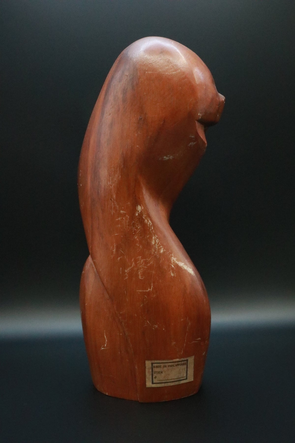 VINTAGE CARVED WOOD MADONNA