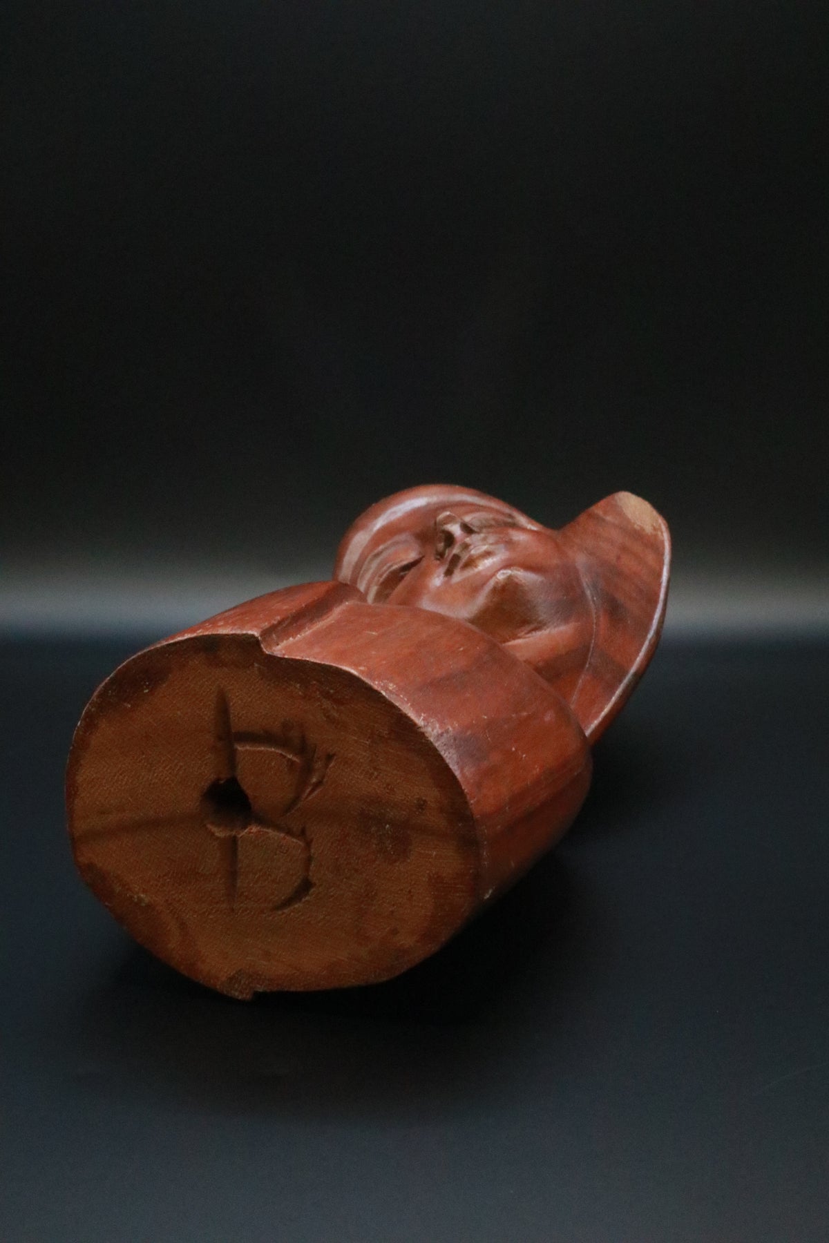 VINTAGE CARVED WOOD MADONNA