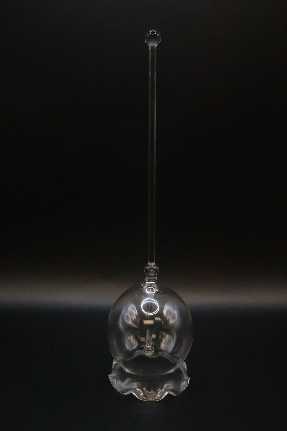 VINTAGE HANDBLOWN CLEAR DELICATE BELL