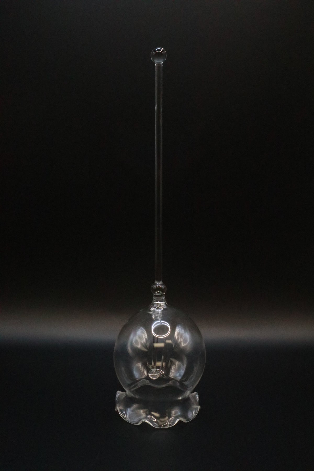 VINTAGE HANDBLOWN CLEAR DELICATE BELL