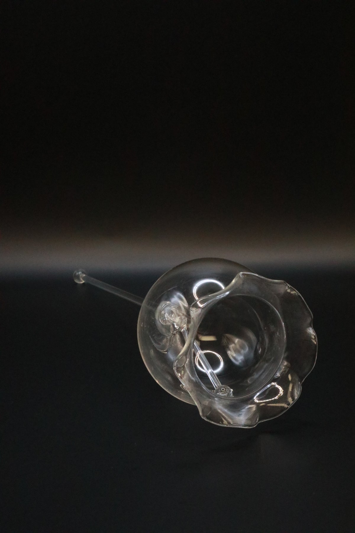 VINTAGE HANDBLOWN CLEAR DELICATE BELL