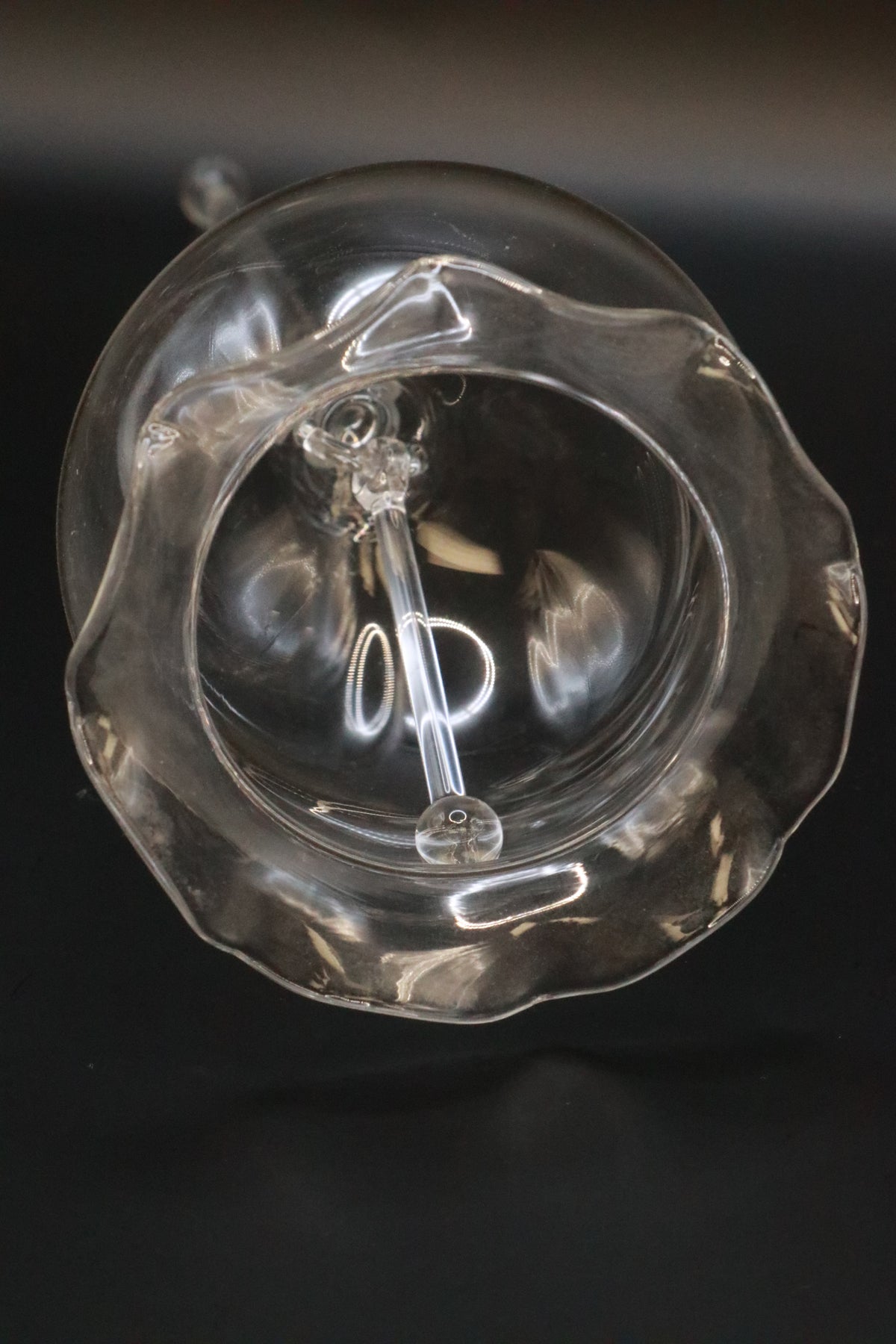 VINTAGE HANDBLOWN CLEAR DELICATE BELL