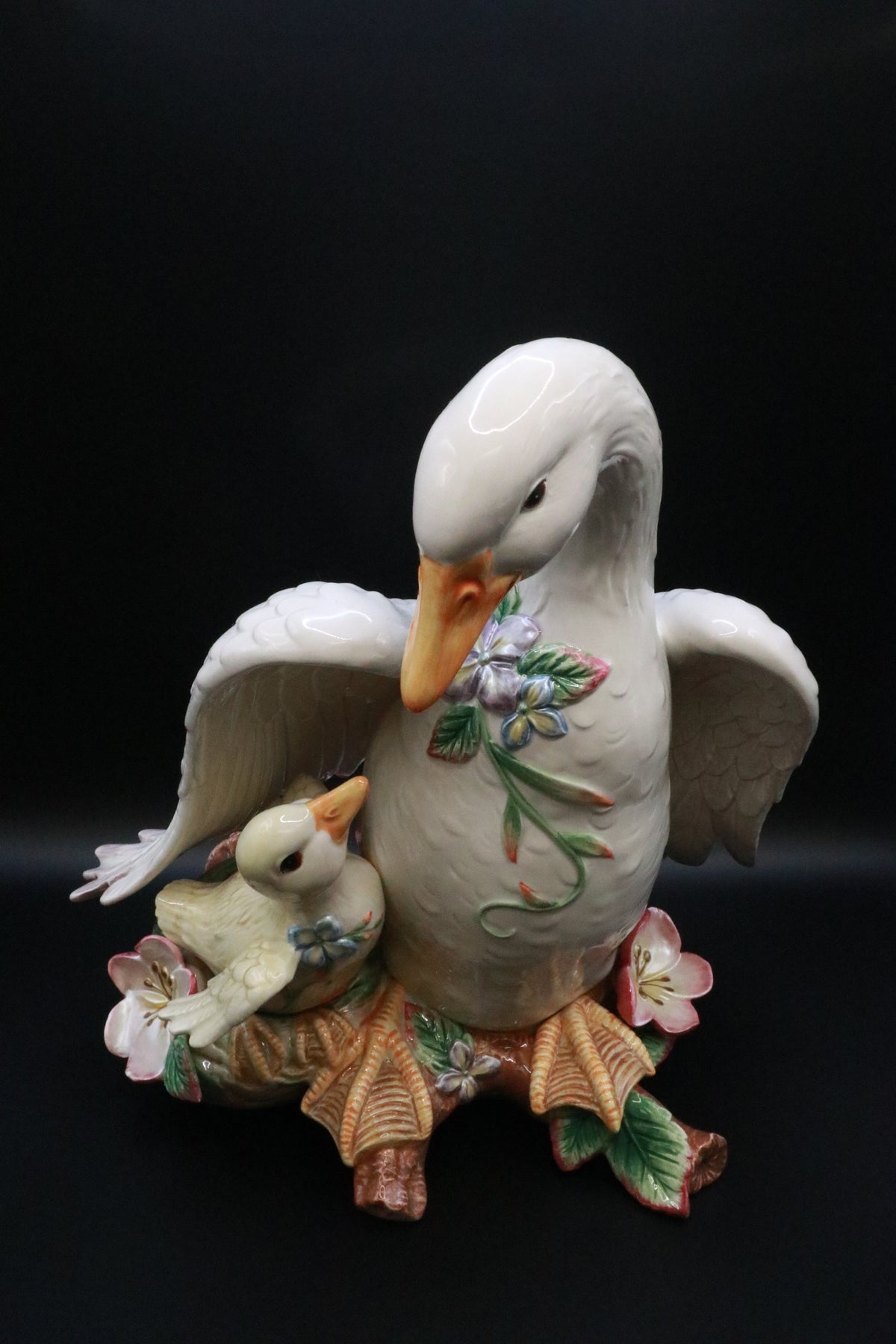 FITZ AND FLOYD GARDEN RHAPSODY GOOSE AND GOSLING