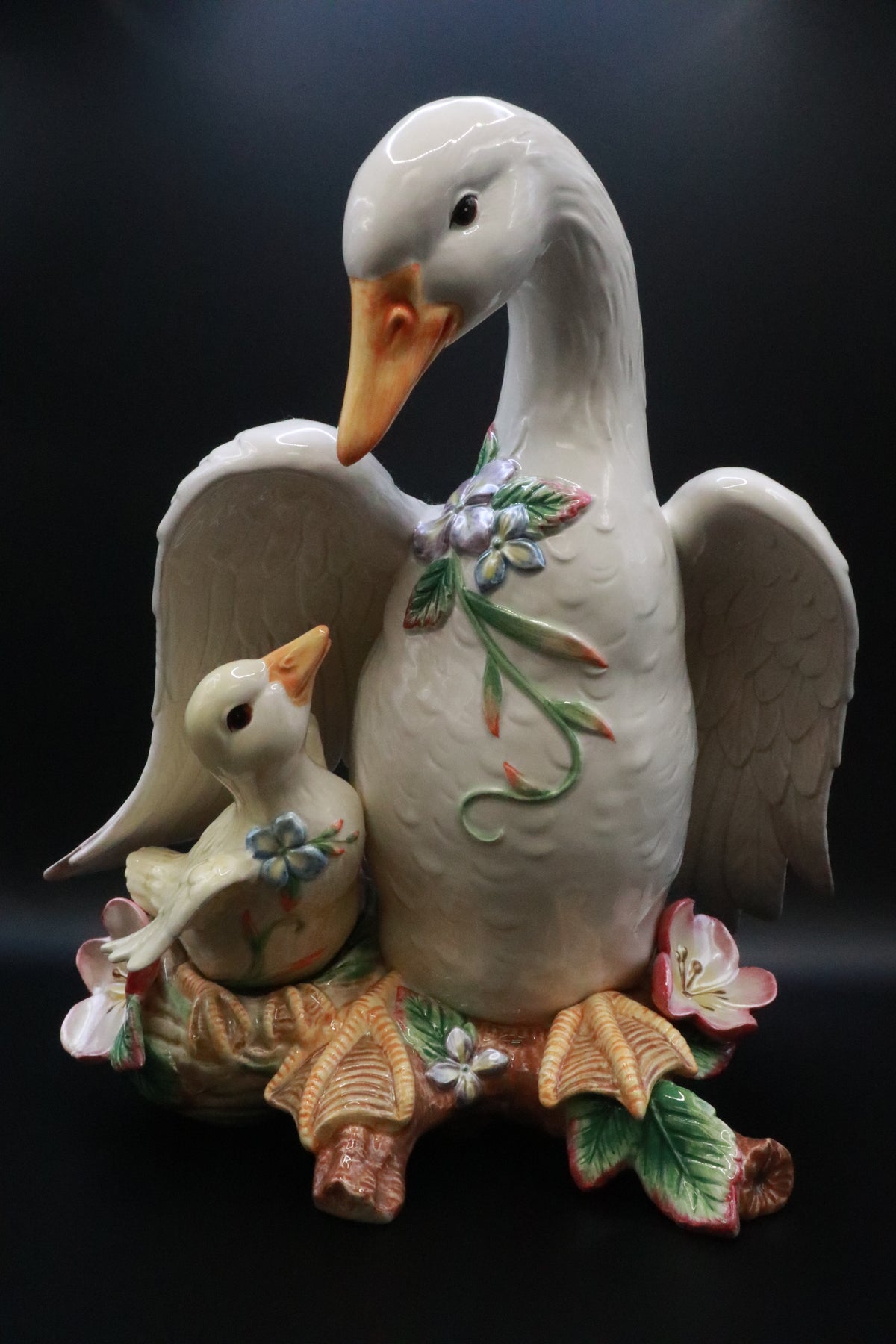 FITZ AND FLOYD GARDEN RHAPSODY GOOSE AND GOSLING