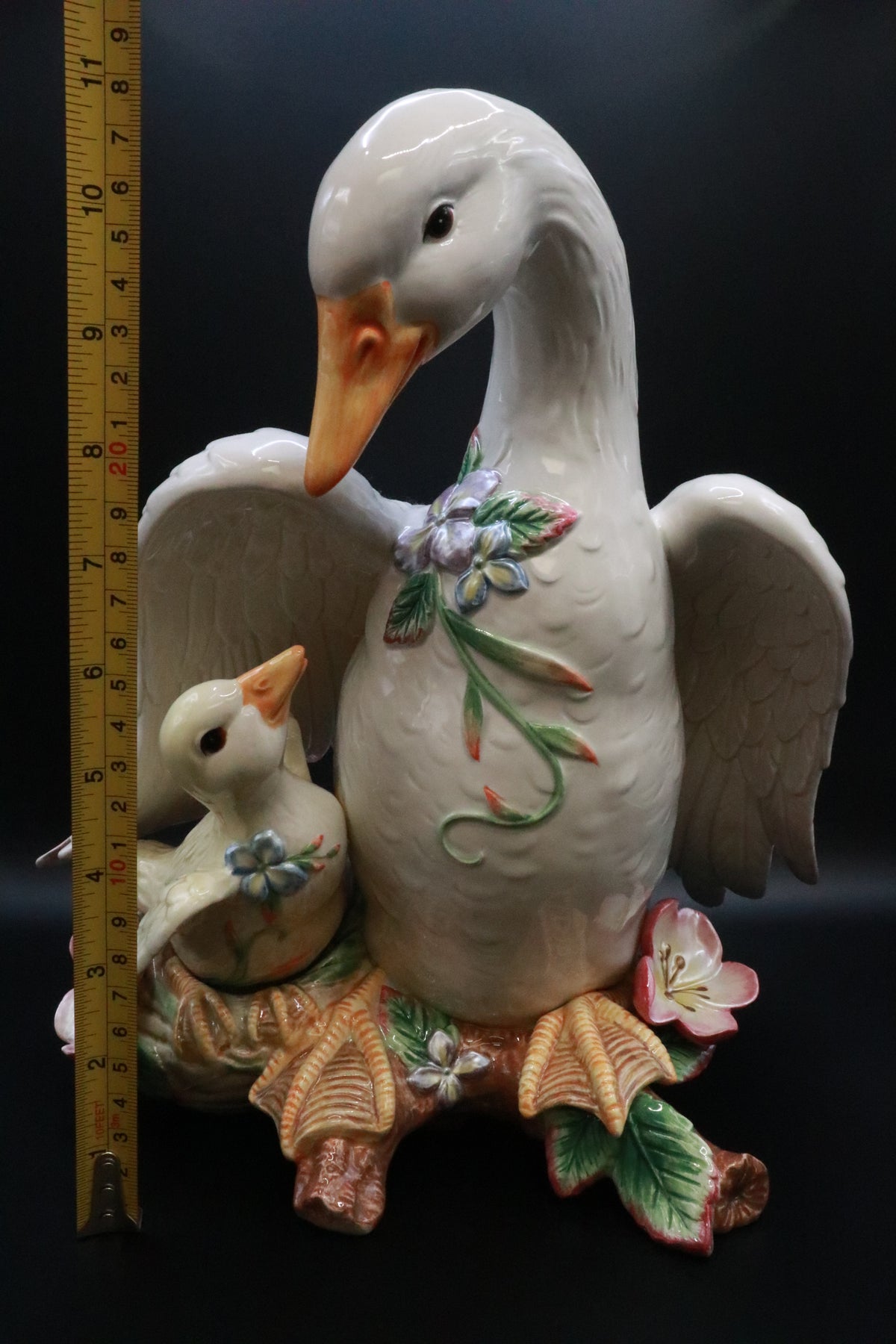 FITZ AND FLOYD GARDEN RHAPSODY GOOSE AND GOSLING