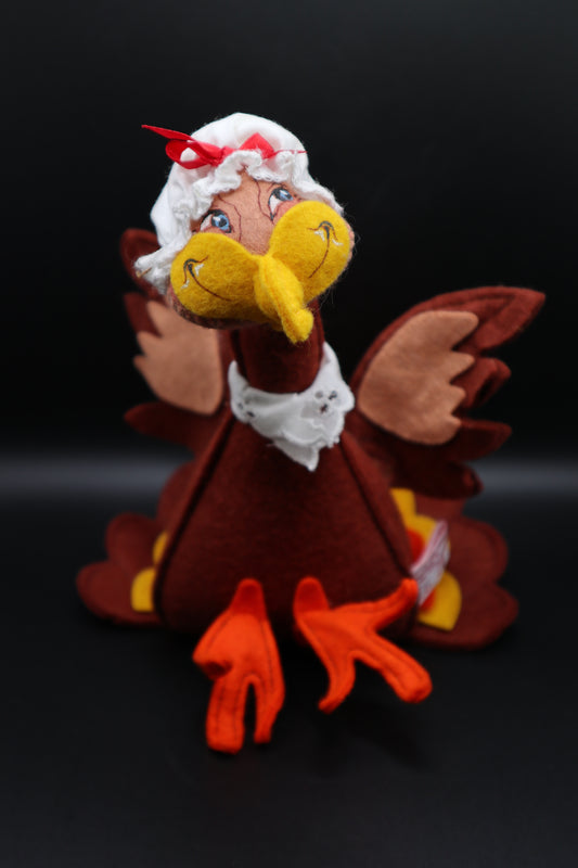 ANNALEE 1993 THANKSGIVING GIRL TURKEY
